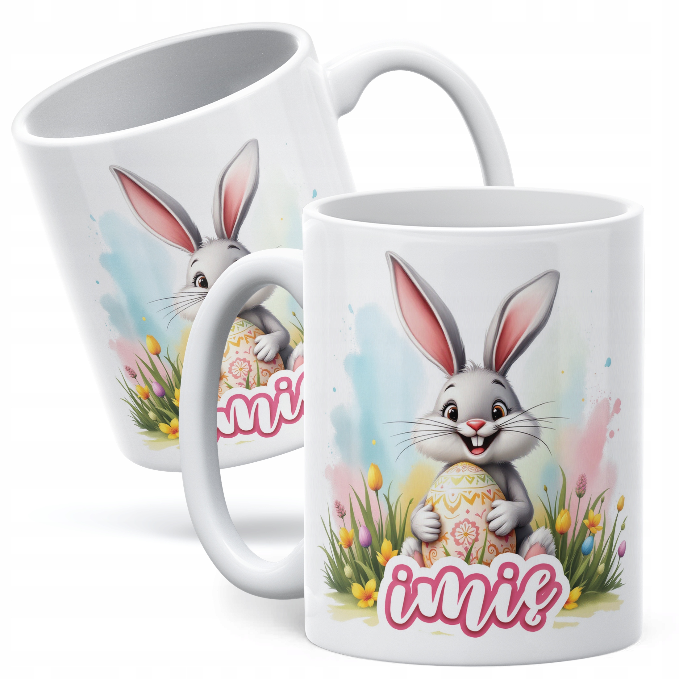 Kubek ceramiczny Wielkanocny Personalizowany Z okazji Świąt Wielkanocnych