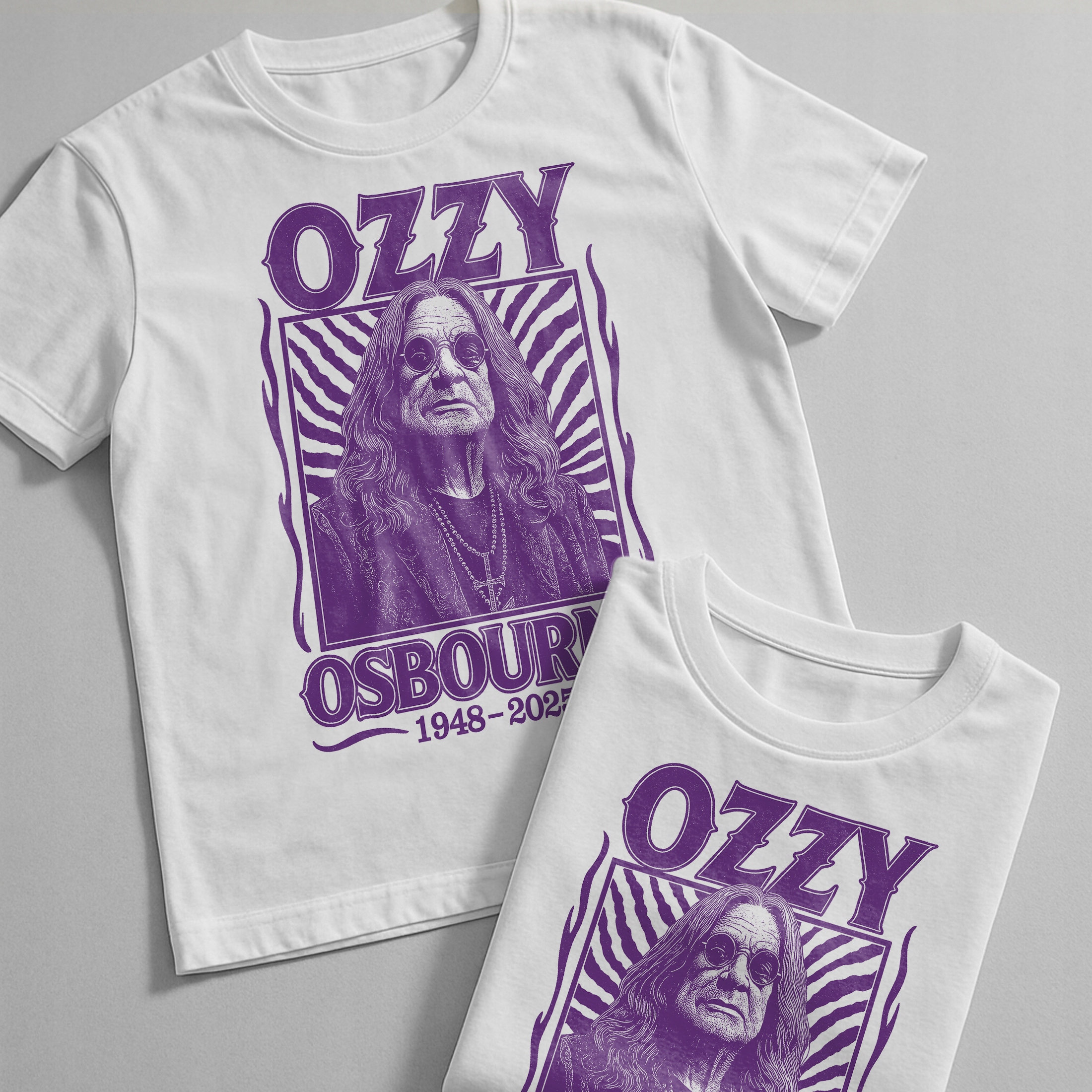 Koszulka biała męska Ozzy Osbourne Black Sabbath Dla Fanów r. 3XL