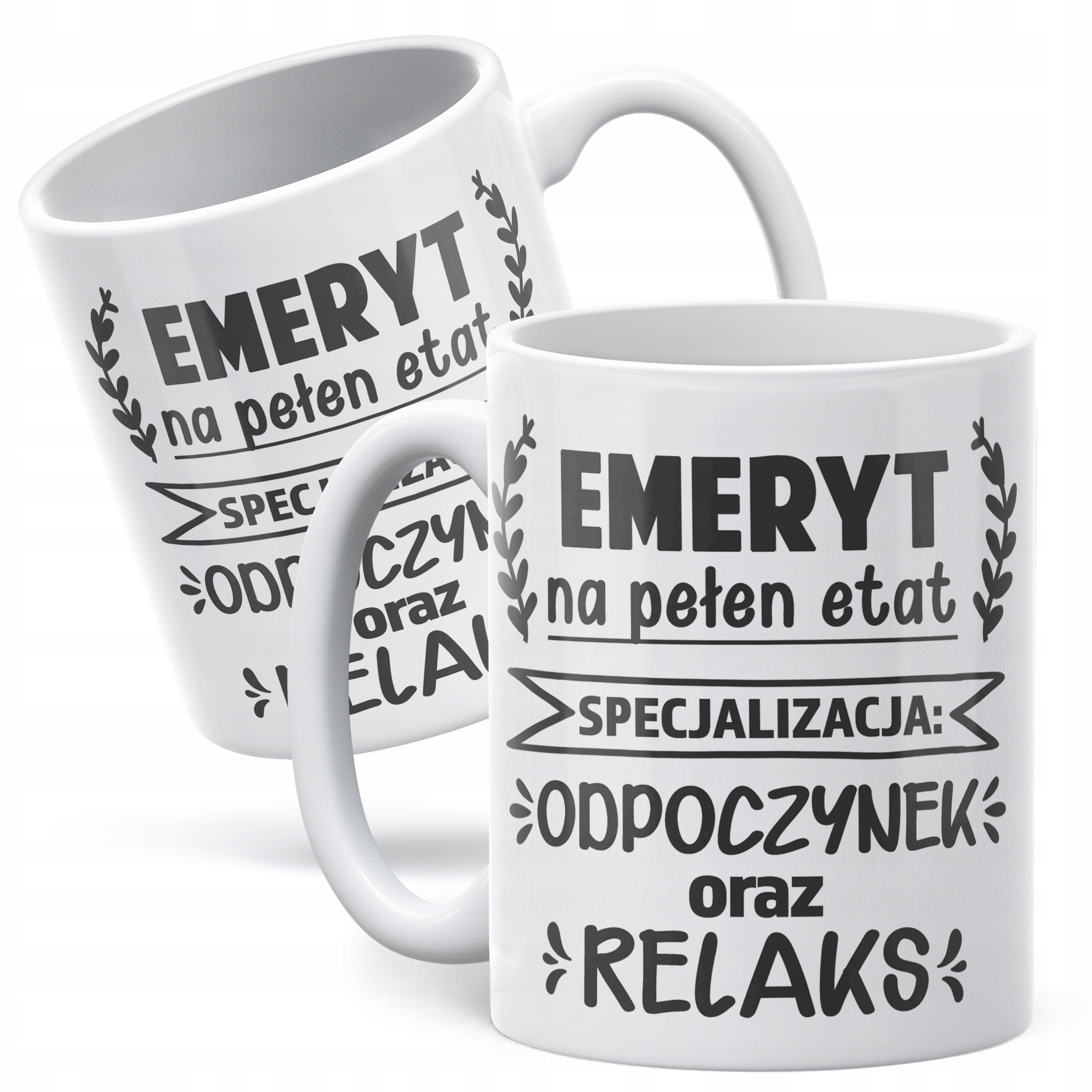 Kubek ceramiczny z okazji Emerytury Dla Emeryta Prezent Upominek