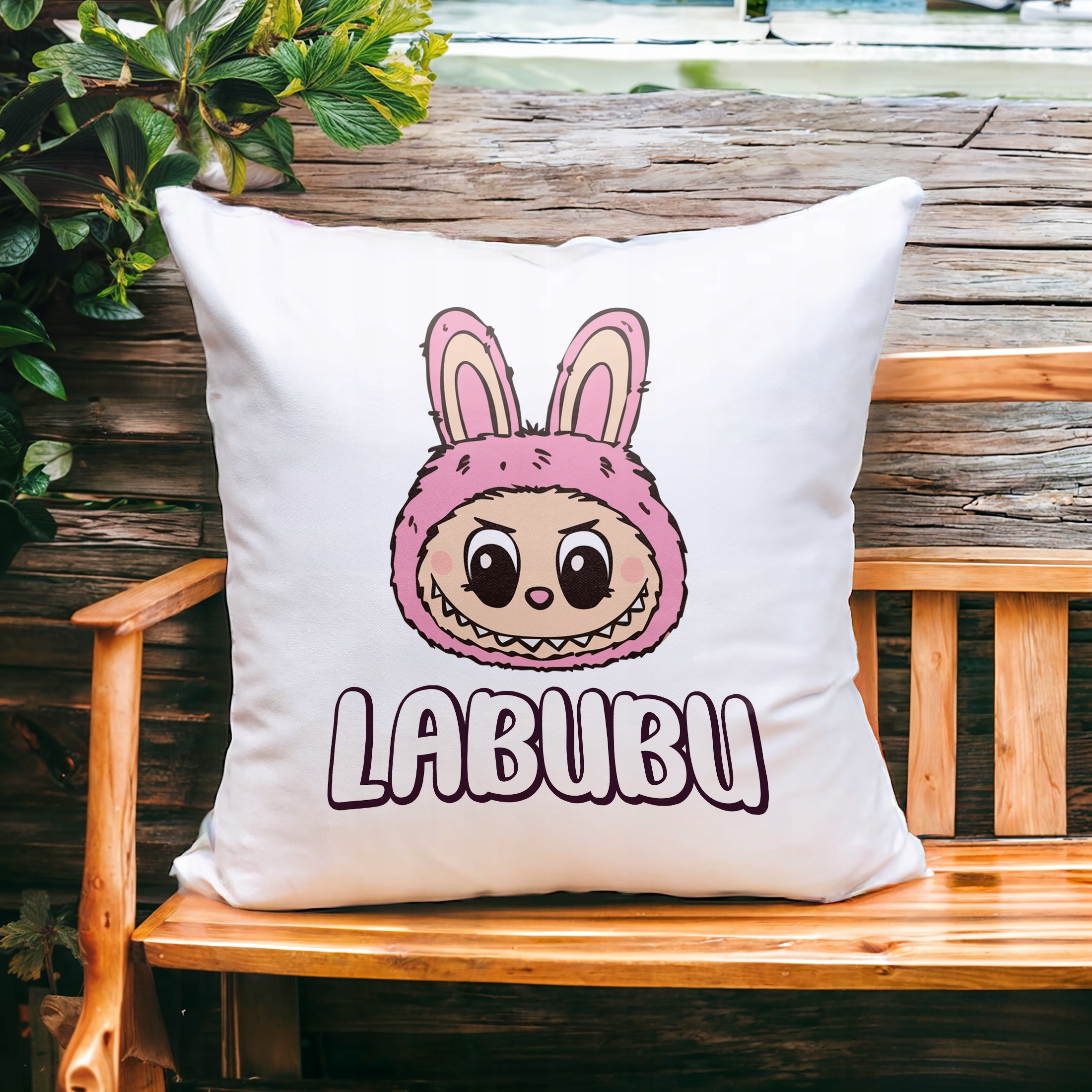 Poduszka 38x38cm Labubu Urocze Stworki Bajka Dla Dzieci Prezent