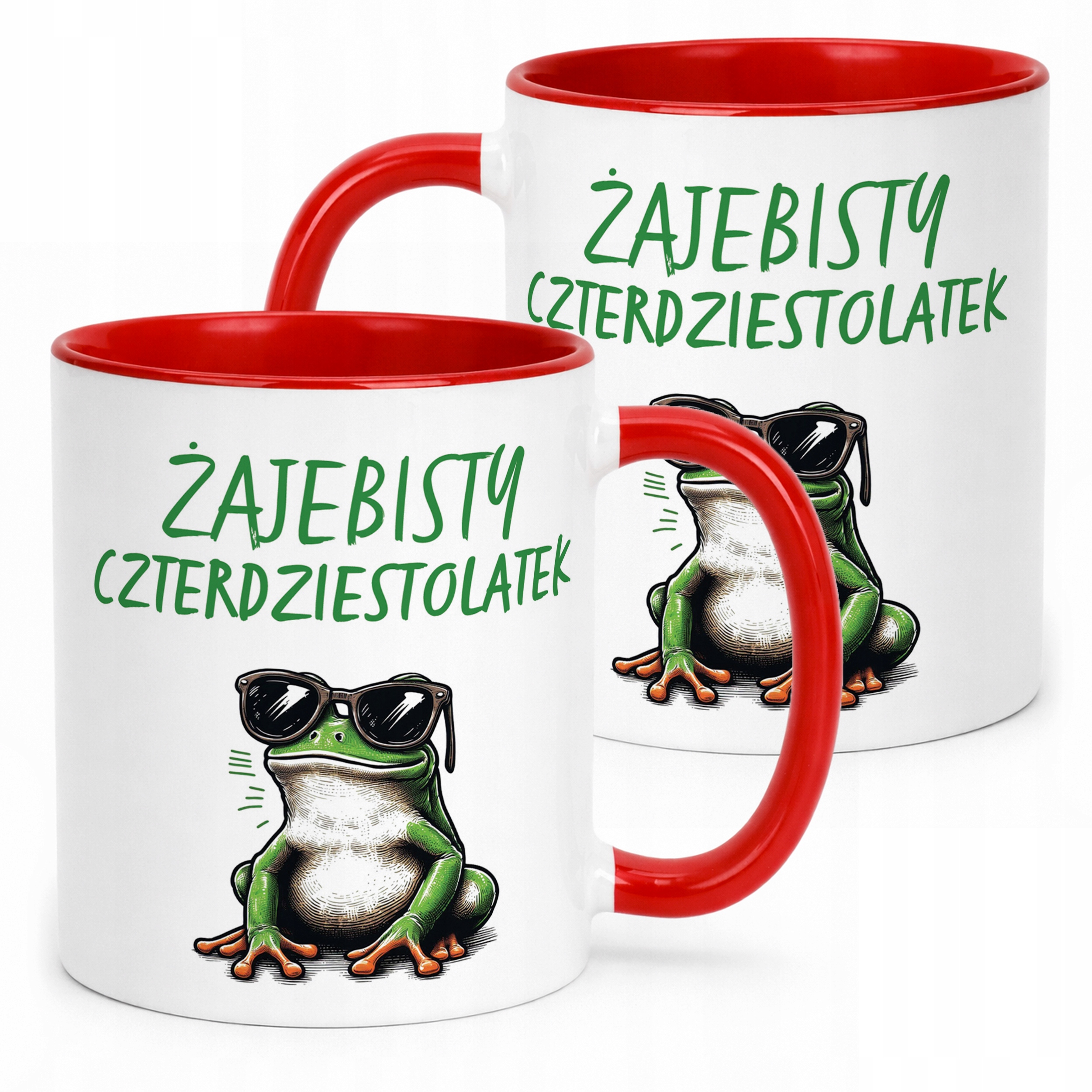 Kubek Czerwony Żajebisty 40 Dla Mężczyzny Na Urodziny Prezent