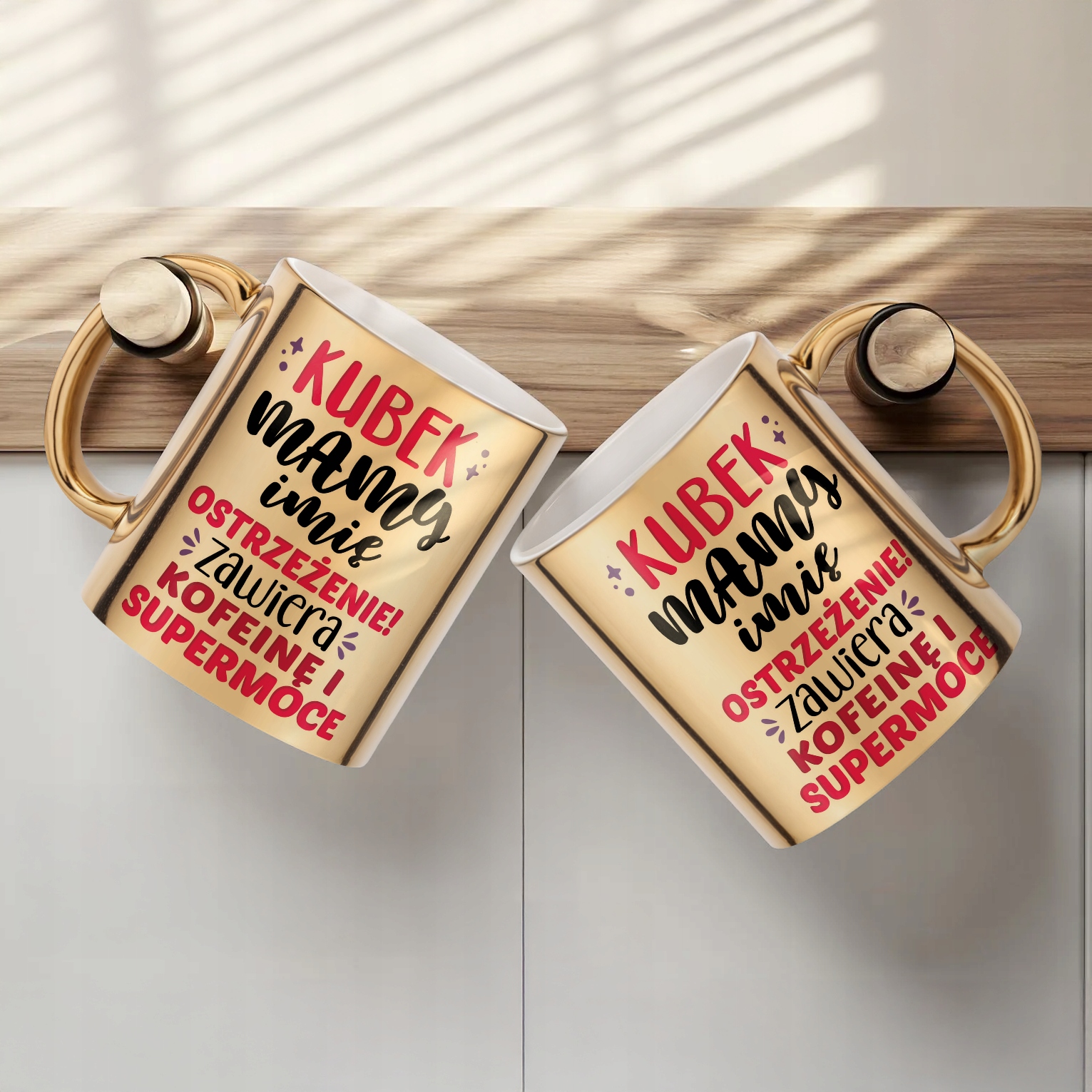 Złoty Kubek ceramiczny Personalizowany Dzień Matki Dla Mamy Prezent