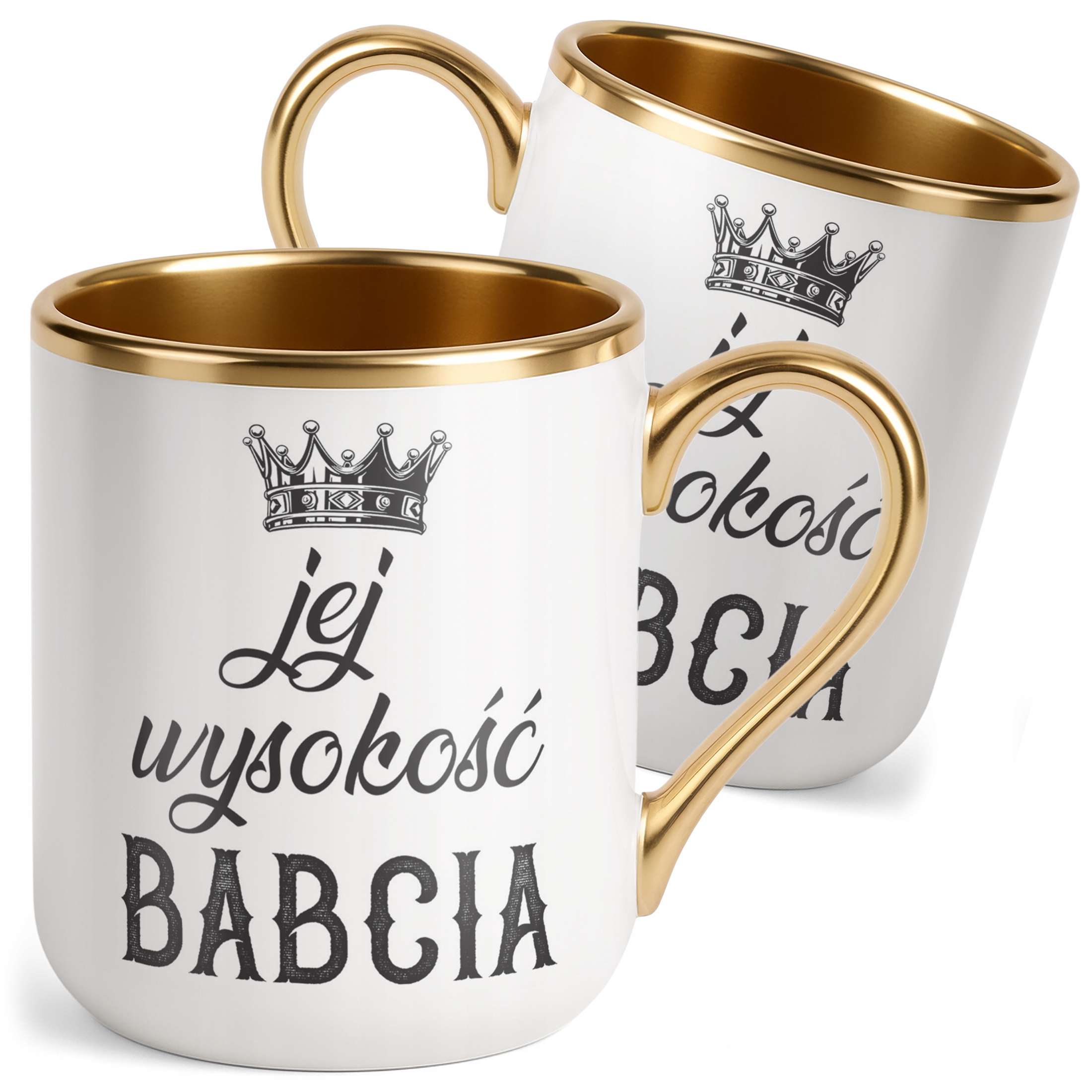 Kubek Premium Złoty Dzień Babci Dla Babci Prezent Upominek