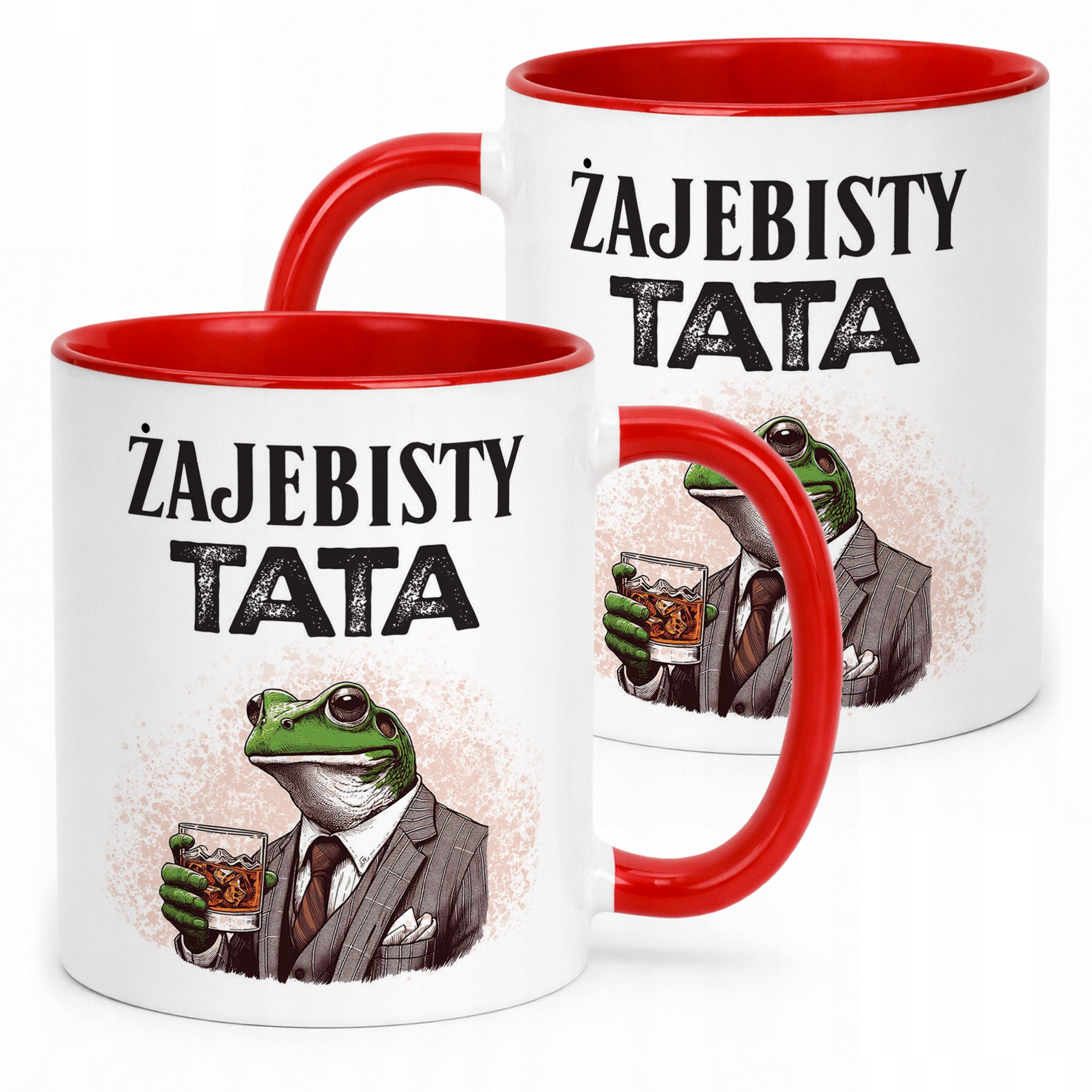 Kubek Czerwony Dzień Ojca Dla Taty Żajebisty Tata Prezent