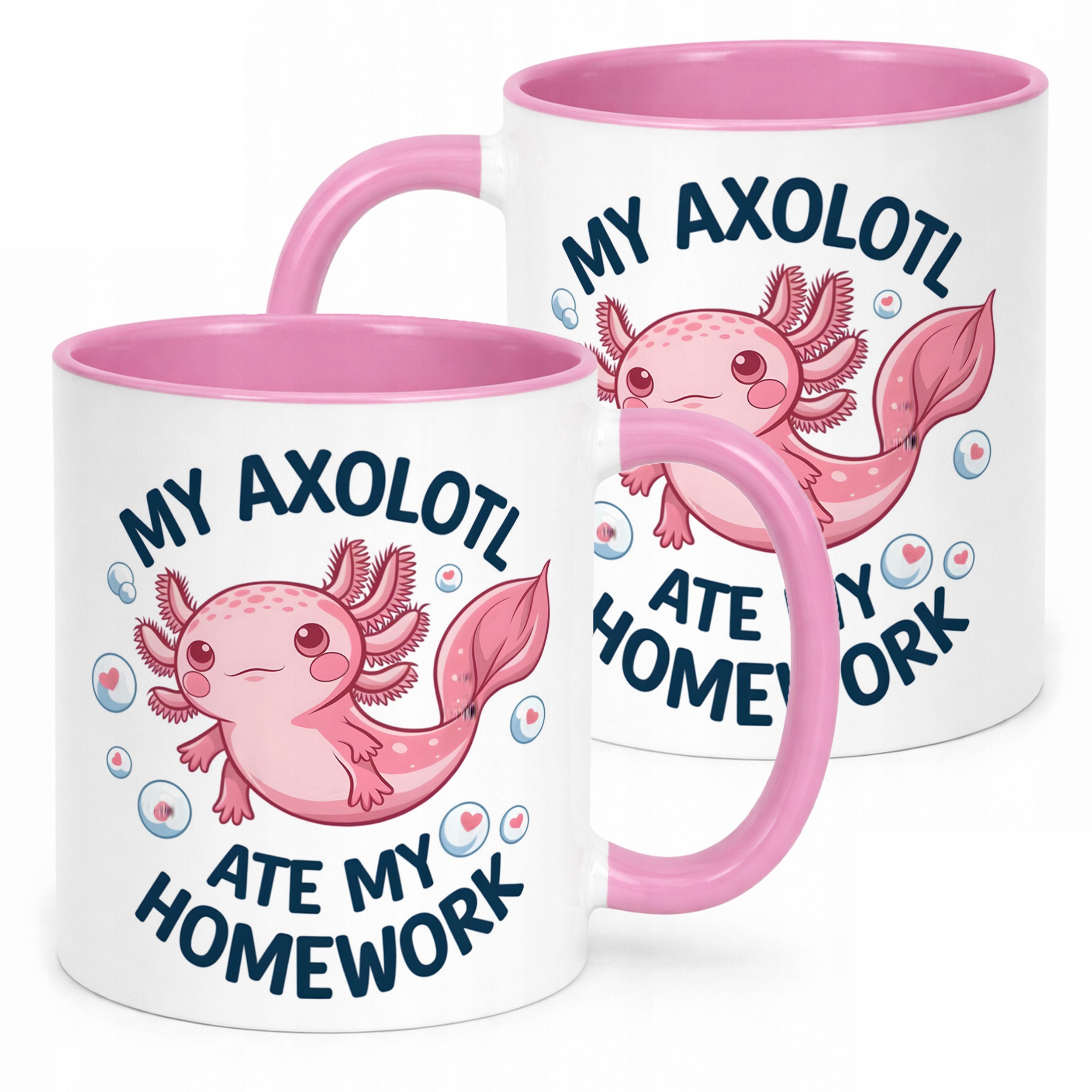 Piękny różowy kubek dla dzieci Aksolotl Axolotl Zwierzak Viral Trend
