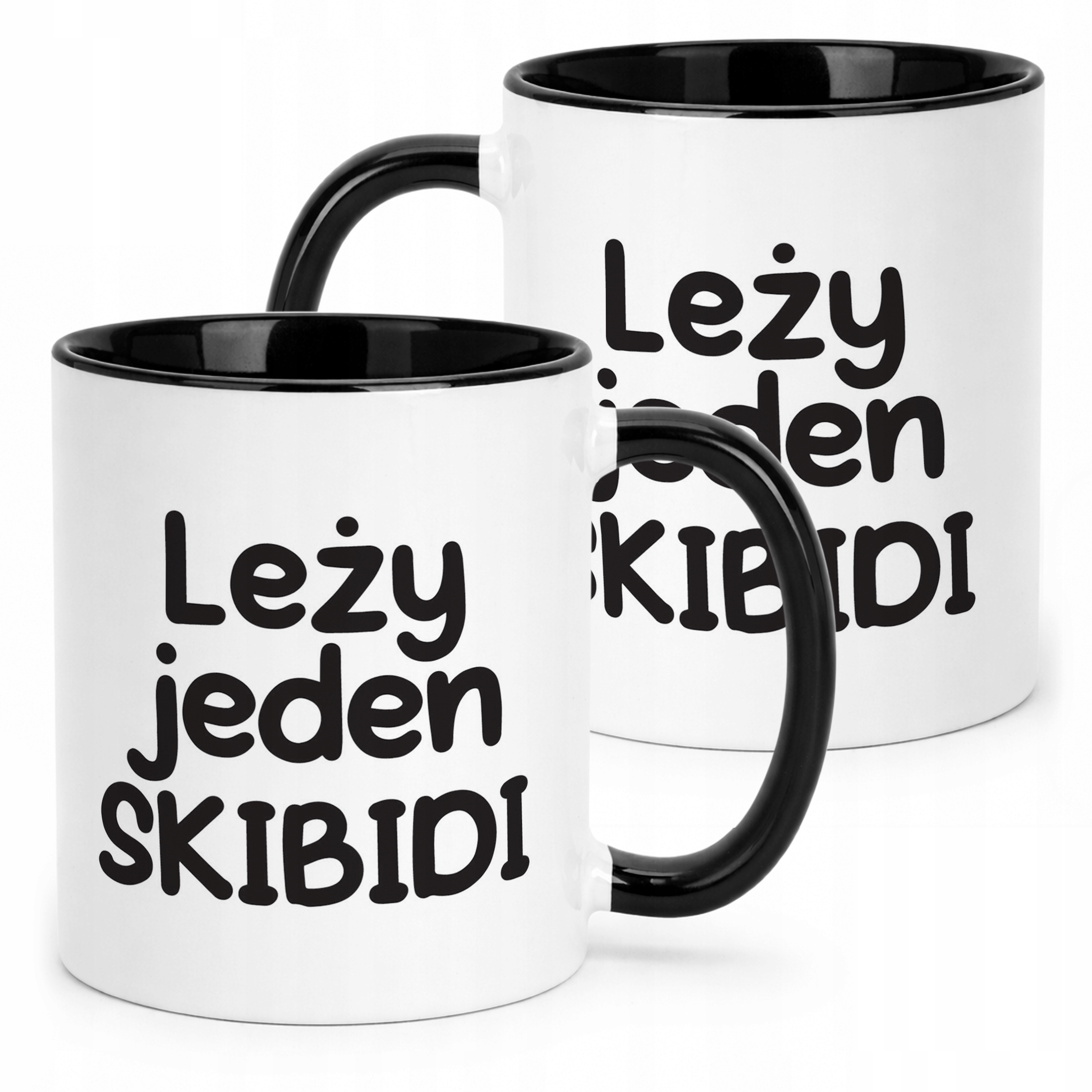Kubek Czarny Leży Jeden Skibidi Śmieszny Zabawny Prezent