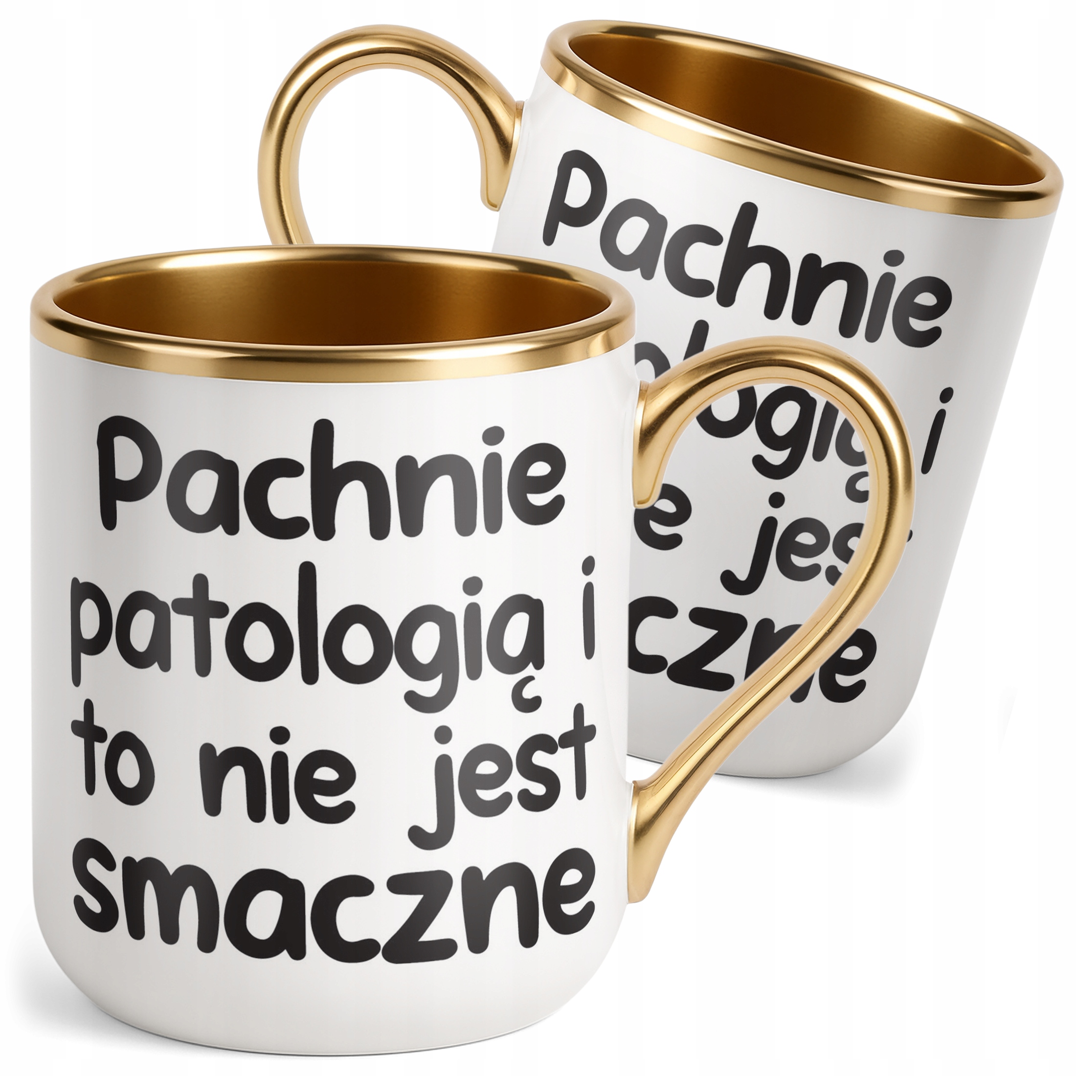 Kubek Premium Złoty Pachnie Patologią I To Nie Jest Śmieszny Zabawny