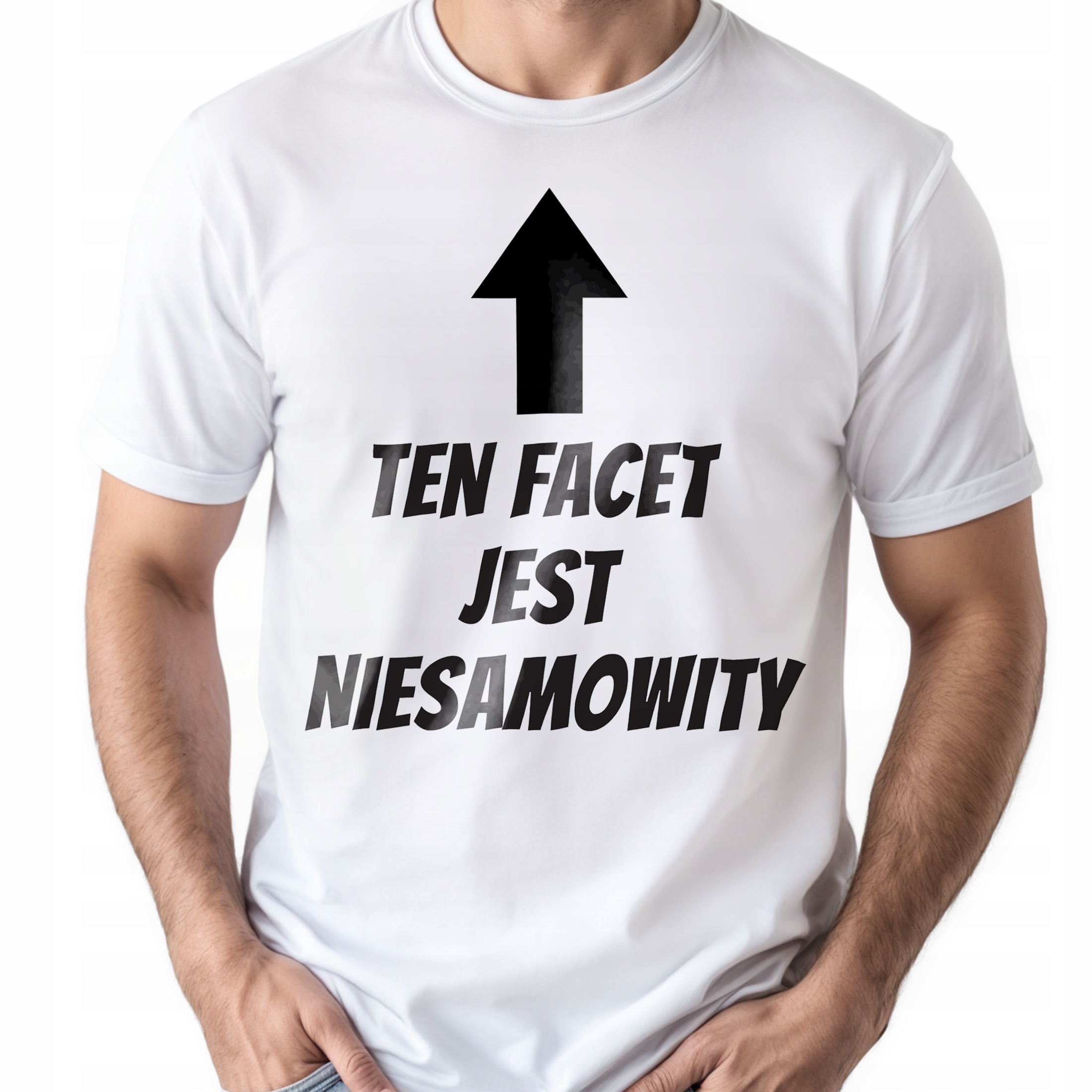 Koszulka biała męska Ten Facet Jest Niesamowity Prezent r. 3XL
