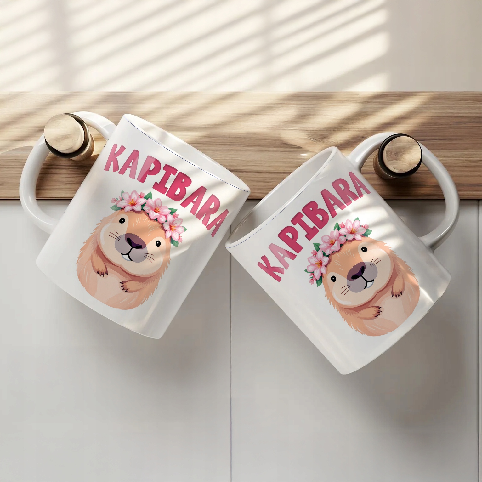 Kubek ceramiczny Kapibara Capybara Zwierzak Słodki Dla Dzieci Prezent