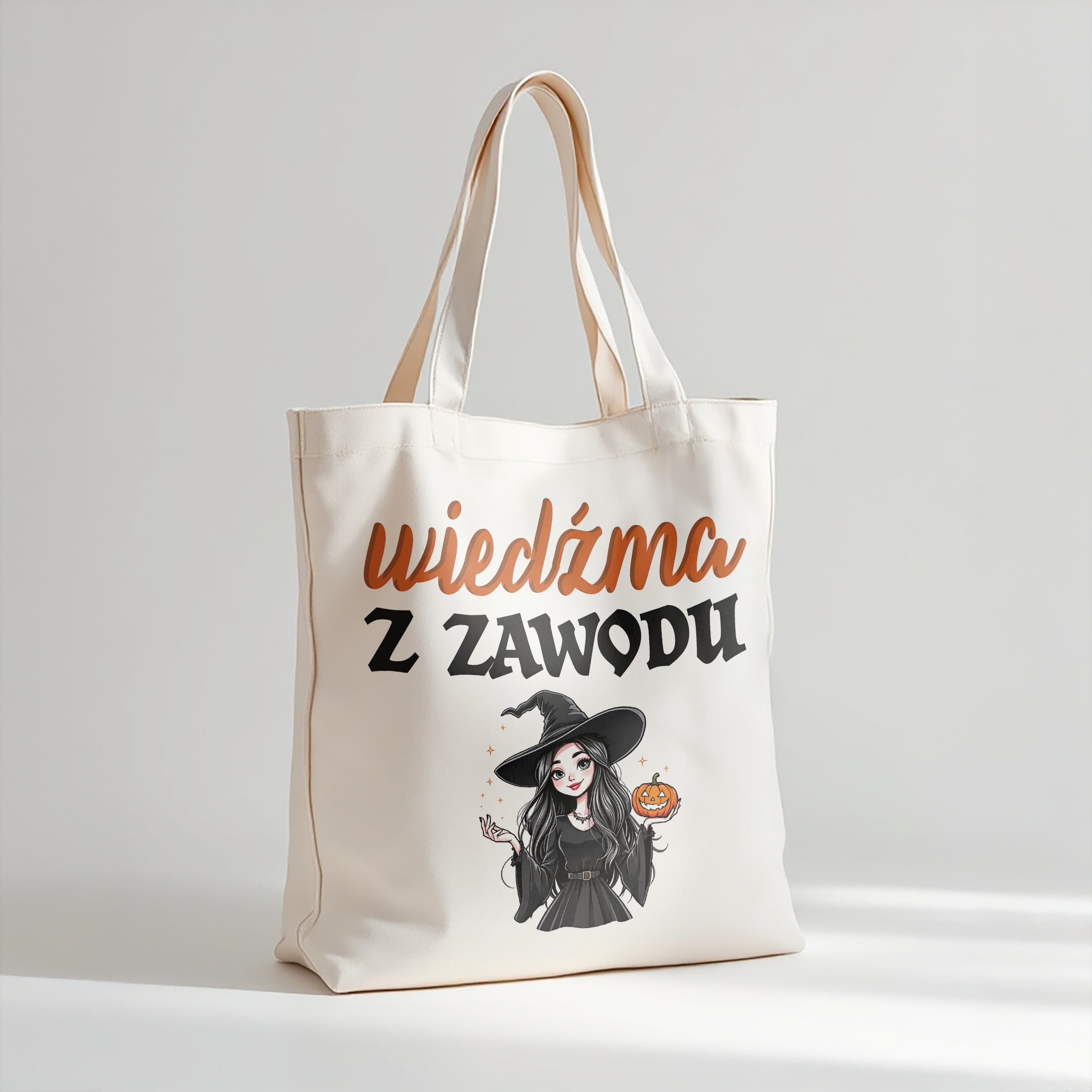 Torba bawełniana premium Wiedźma Z Zawodu Zabawny Prezent
