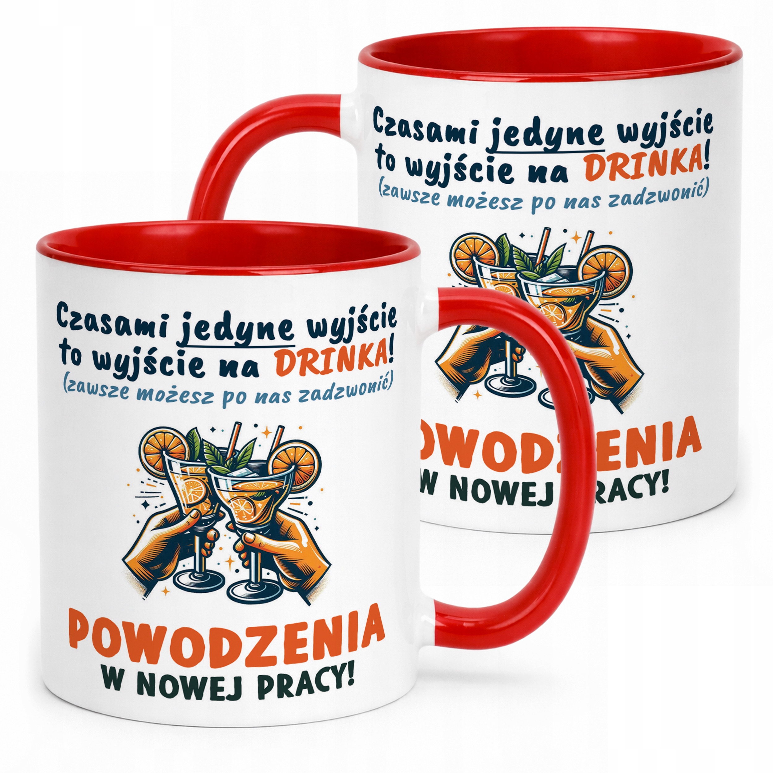 Kubek Czerwony Na Pożegnanie Odejście z Pracy Zabawny Prezent