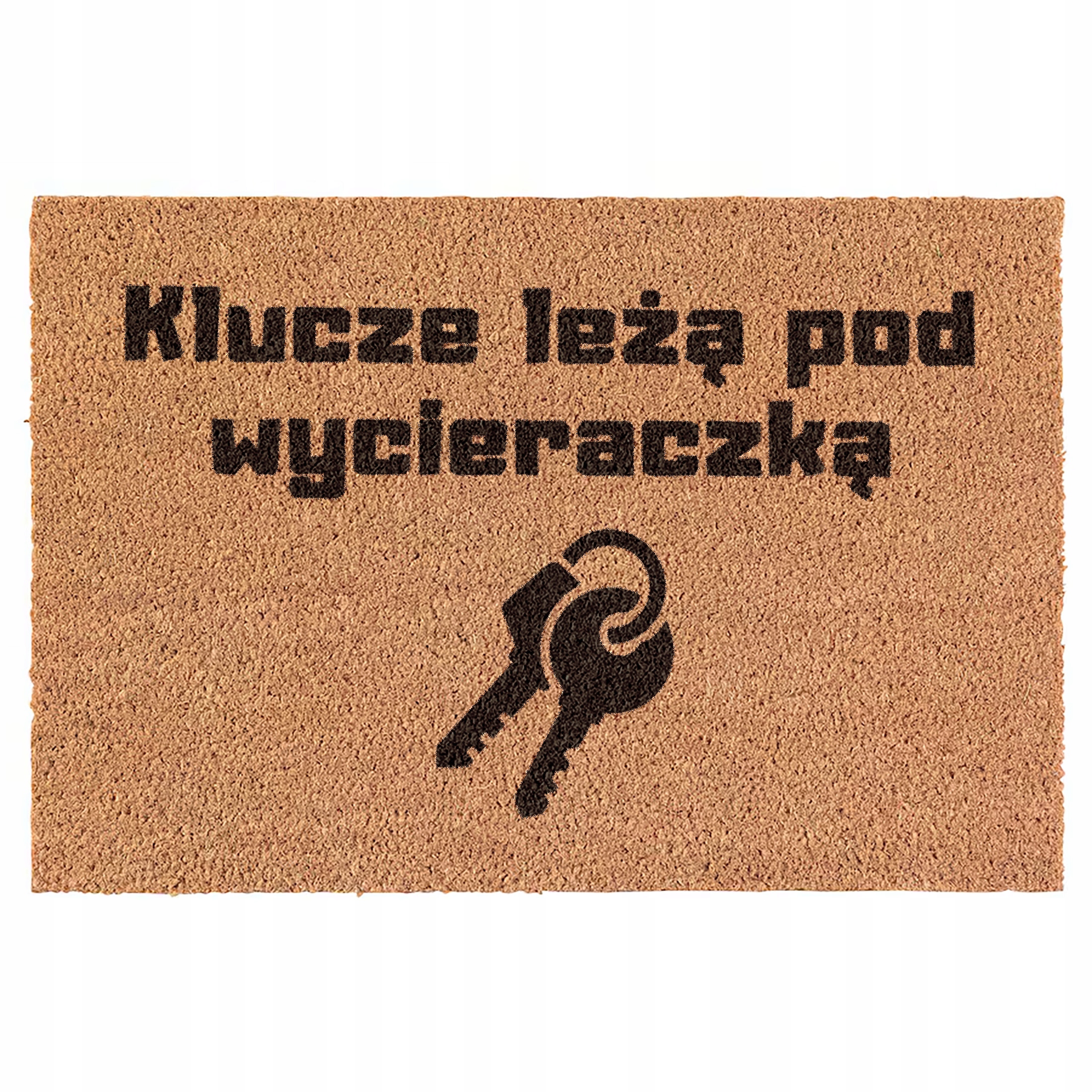 Wycieraczka Wytrzyj Buty POrządnie Anty Tusk kokosowa pod drzwi 60x40cm