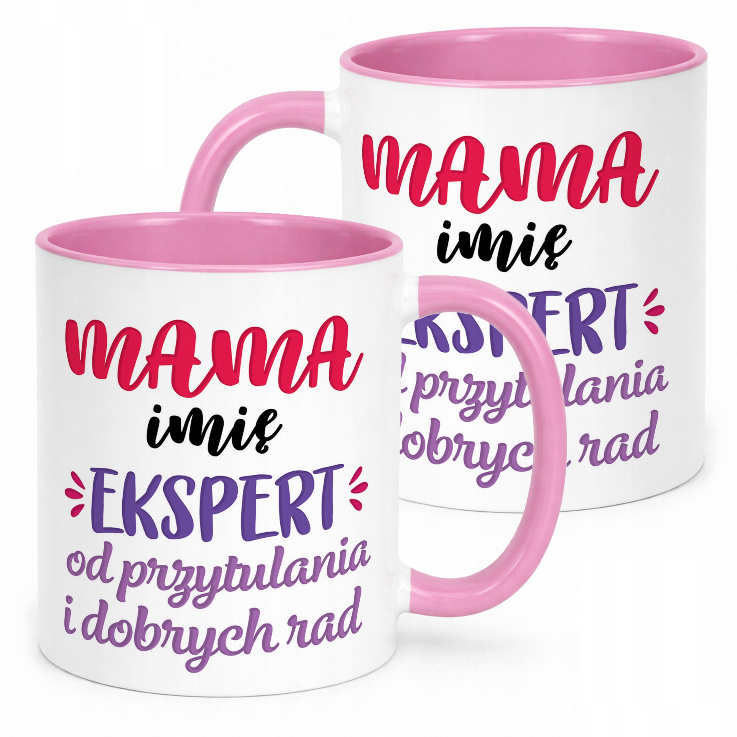 Kubek Różowy Personalizowany Dzień Matki Dla Mamy Prezent Upominek