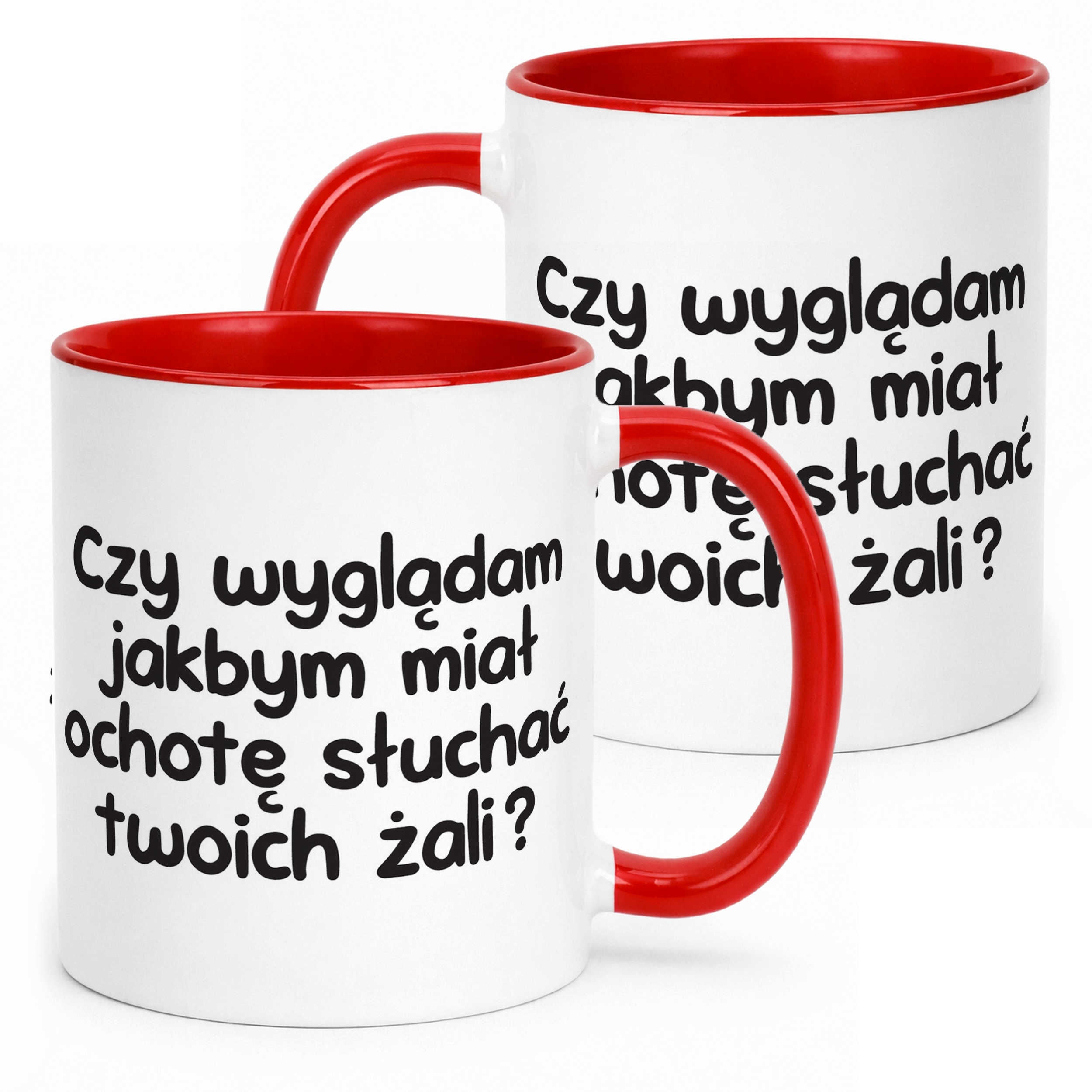 Kubek Czerwony Czy Wyglądam Jakbym Miał Ochotę Śmieszny Zabawny Prezent