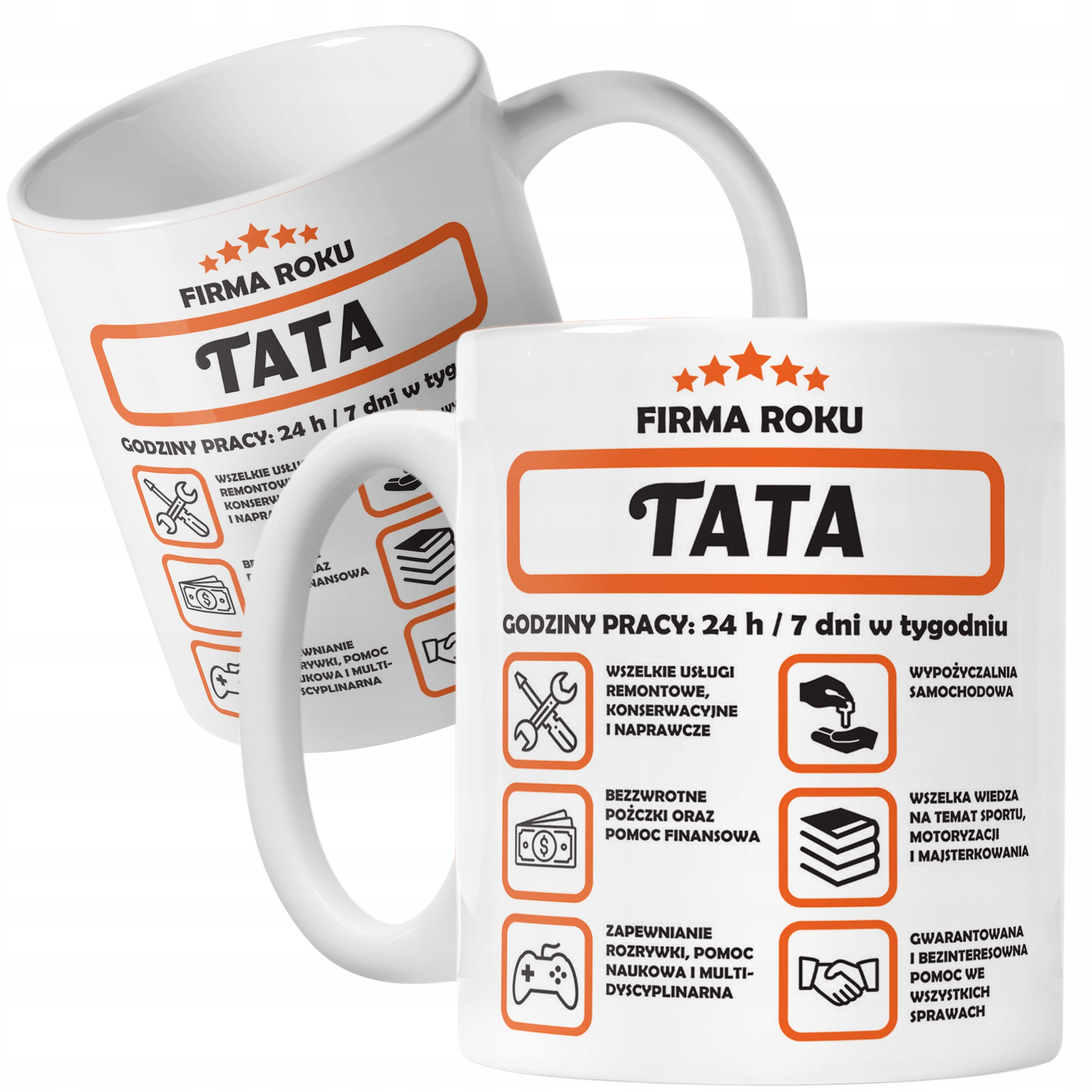 Kubek ceramiczny Dzień Ojca Dla Taty Firma Tata Prezent