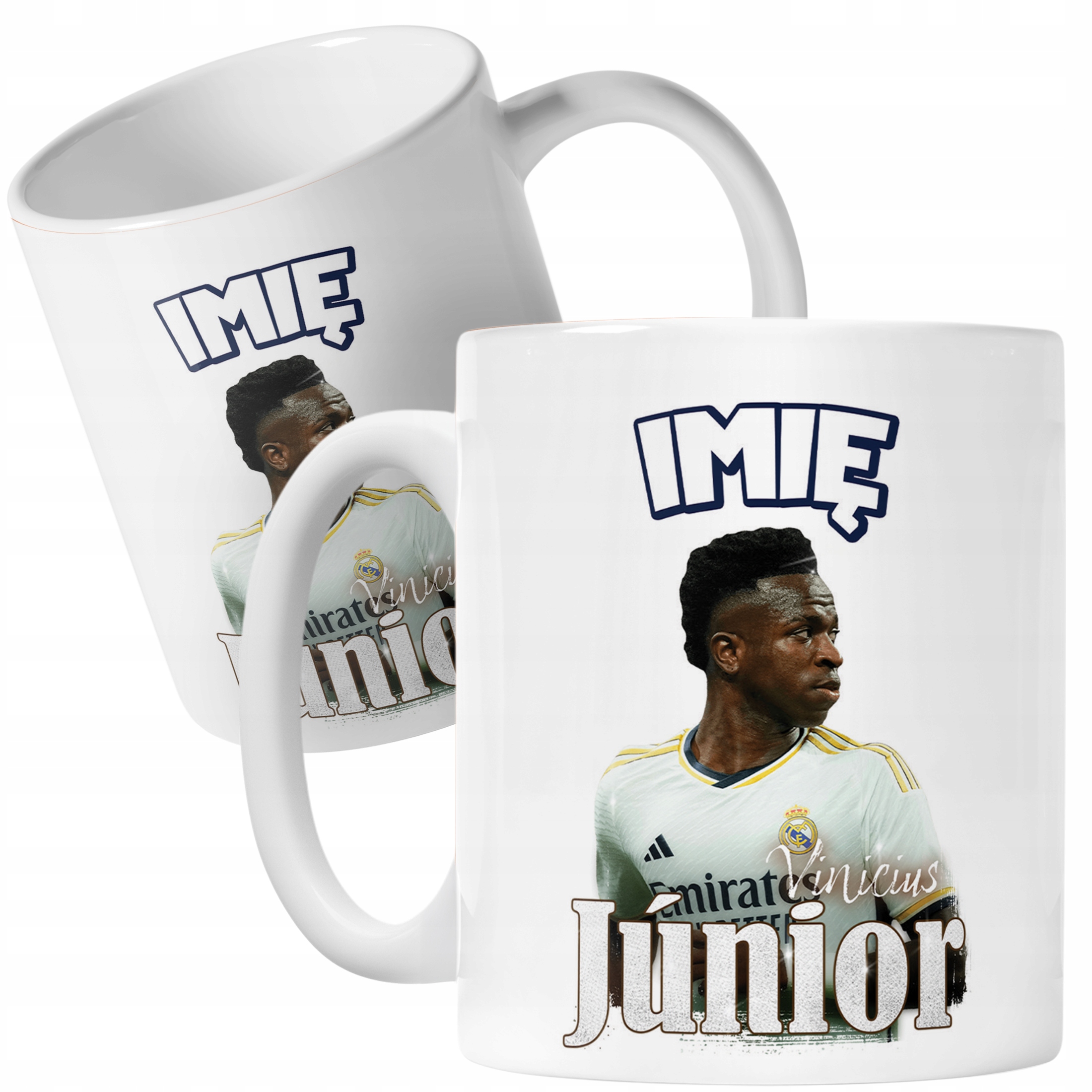 Kubek personalizowany Vinicius Junior dla kibiców Real Madryt Prezent