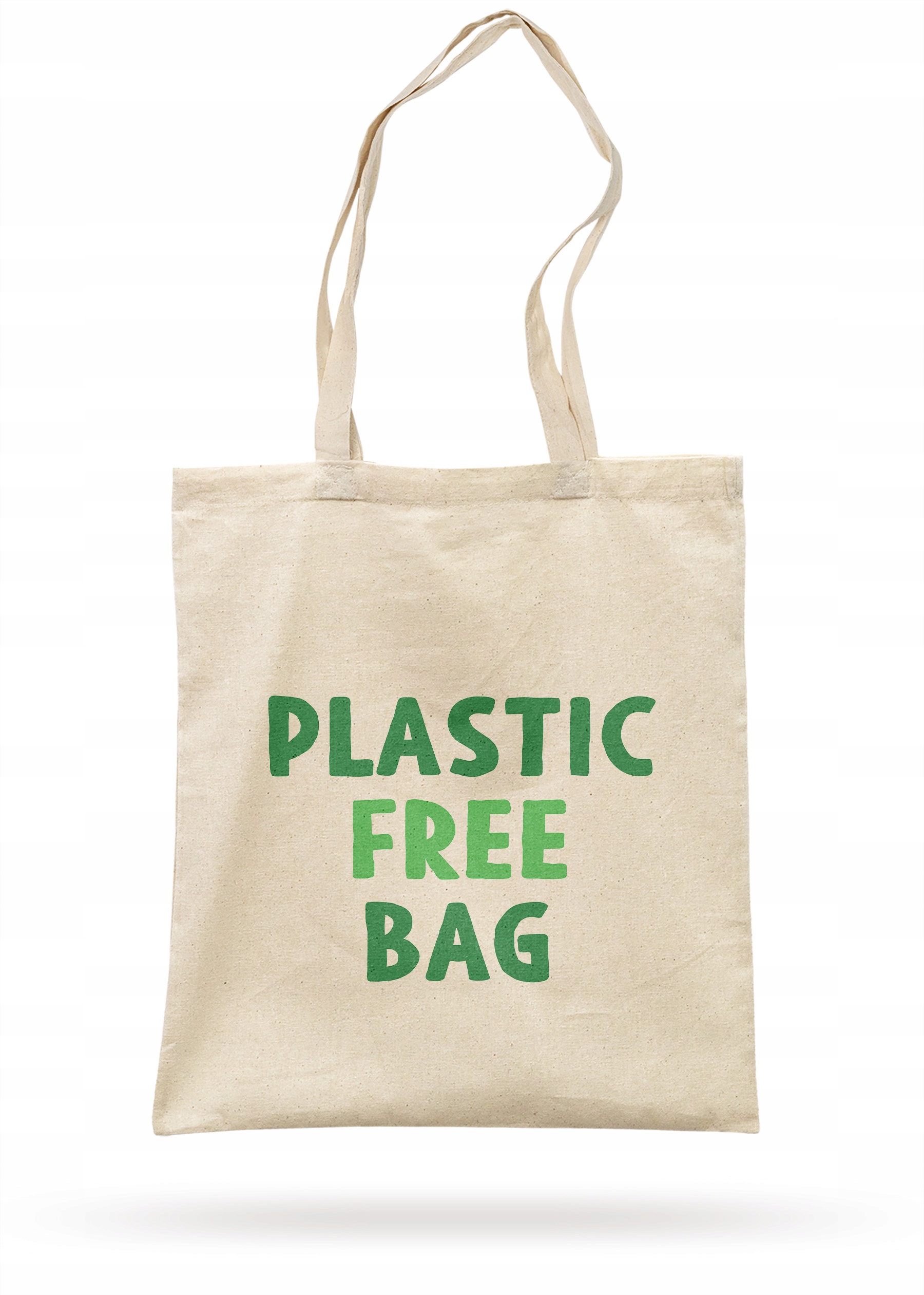 Torba bawełniana materiałowa z dnem na zakupy EKO Ekologia PLASTIC FREE BAG