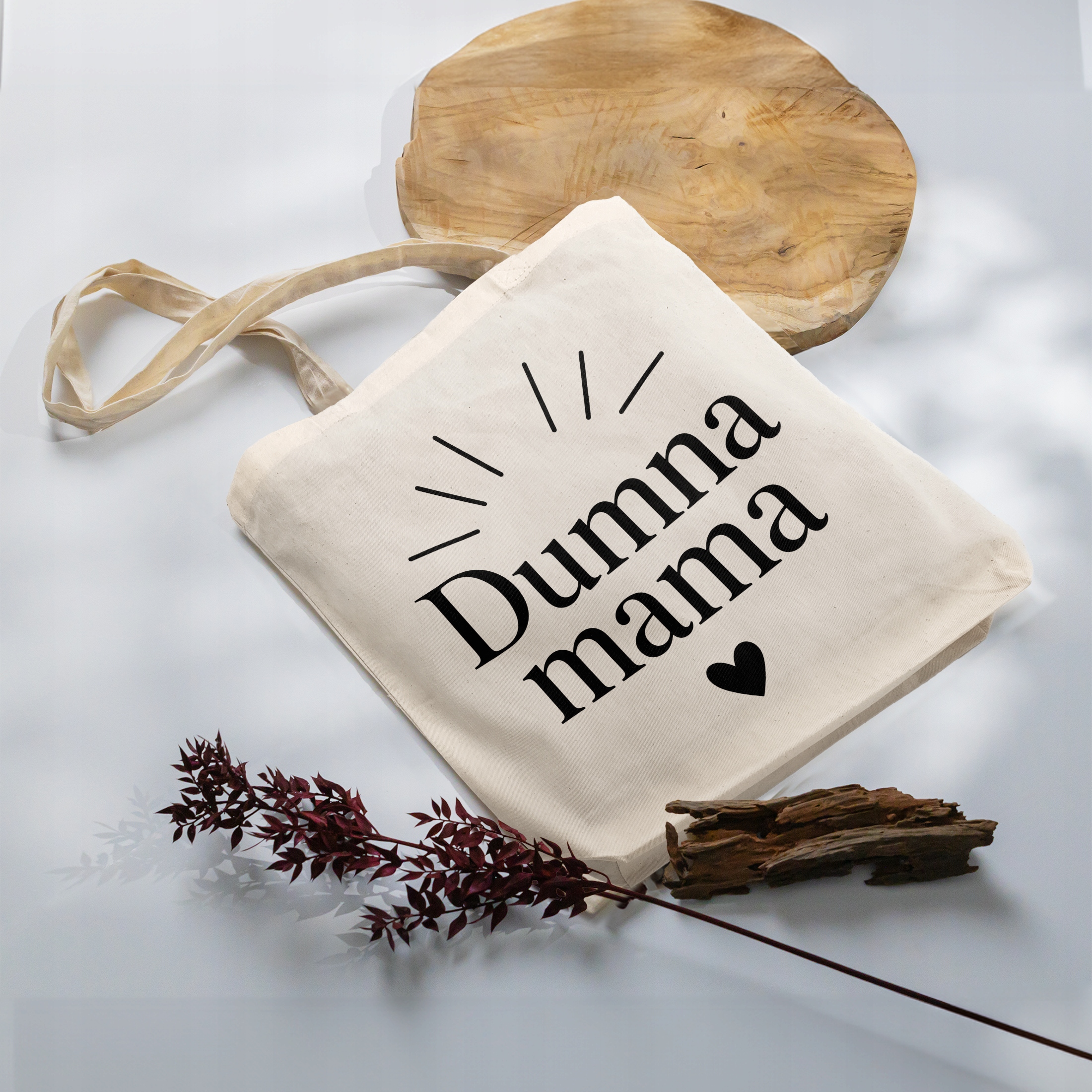 Prezent na Dzień Matki torba bawełniana premium dla mamy miły upominek
