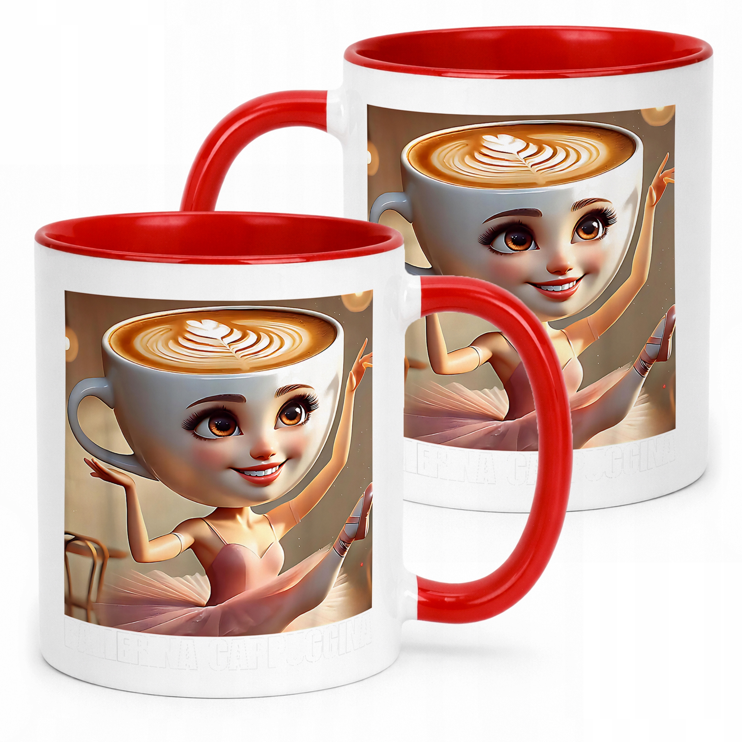 Kubek ceramiczny Ballerina Cappuccina viral tiktok mem