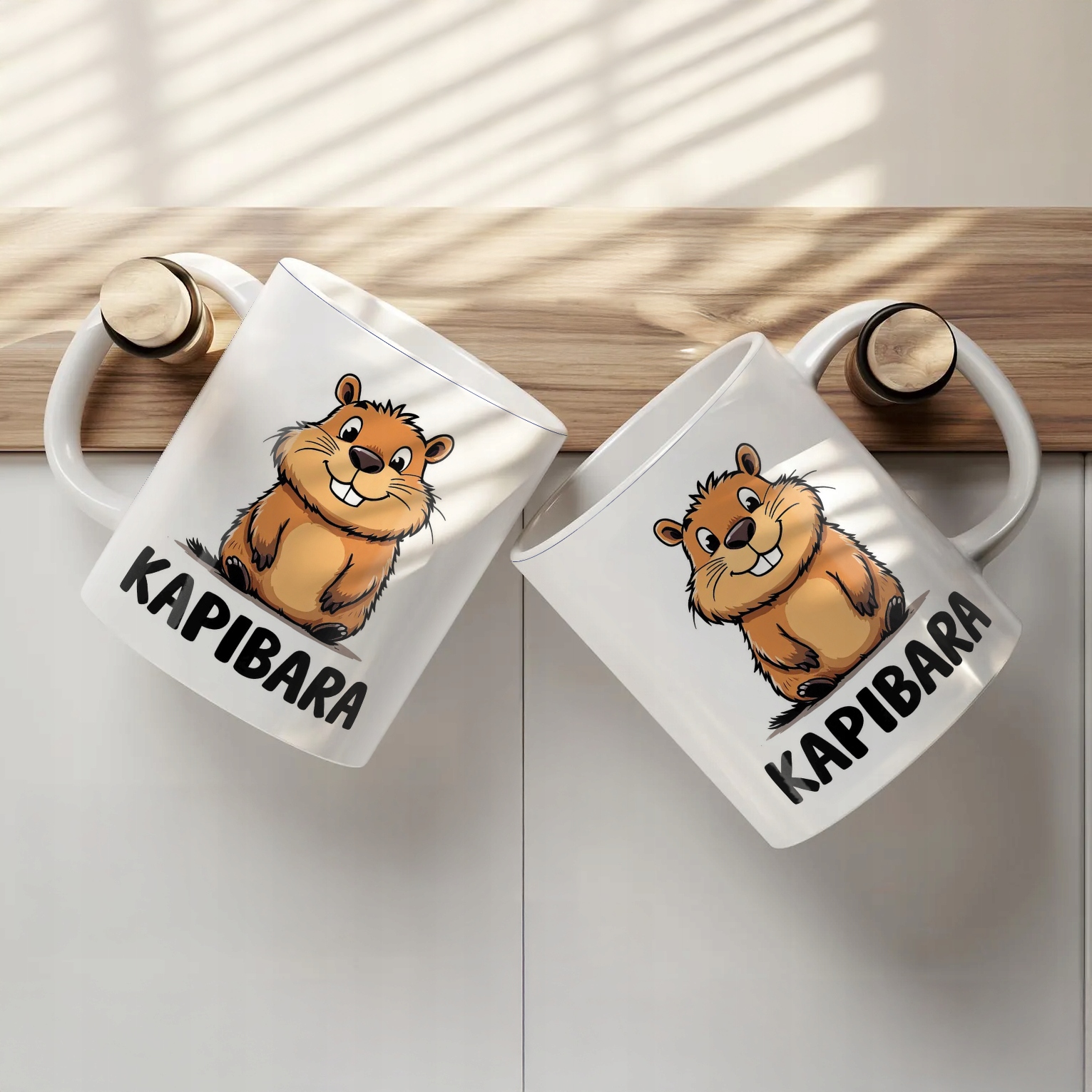 Kubek ceramiczny Kapibara Capybara Zwierzak Słodki Dla Dzieci Prezent
