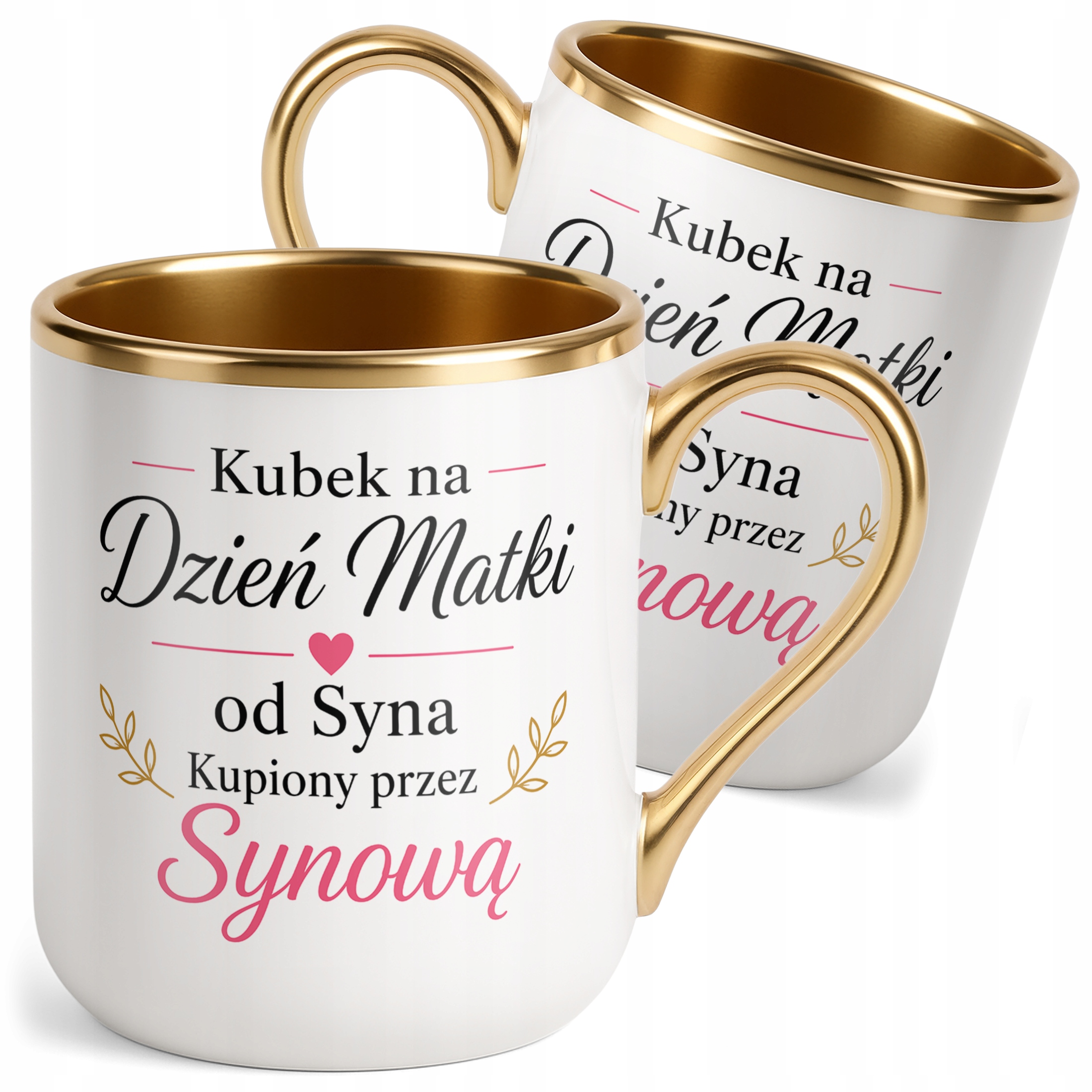 Kubek dla mamy premium złoty prezent na Dzień Matki oryginalny upominek