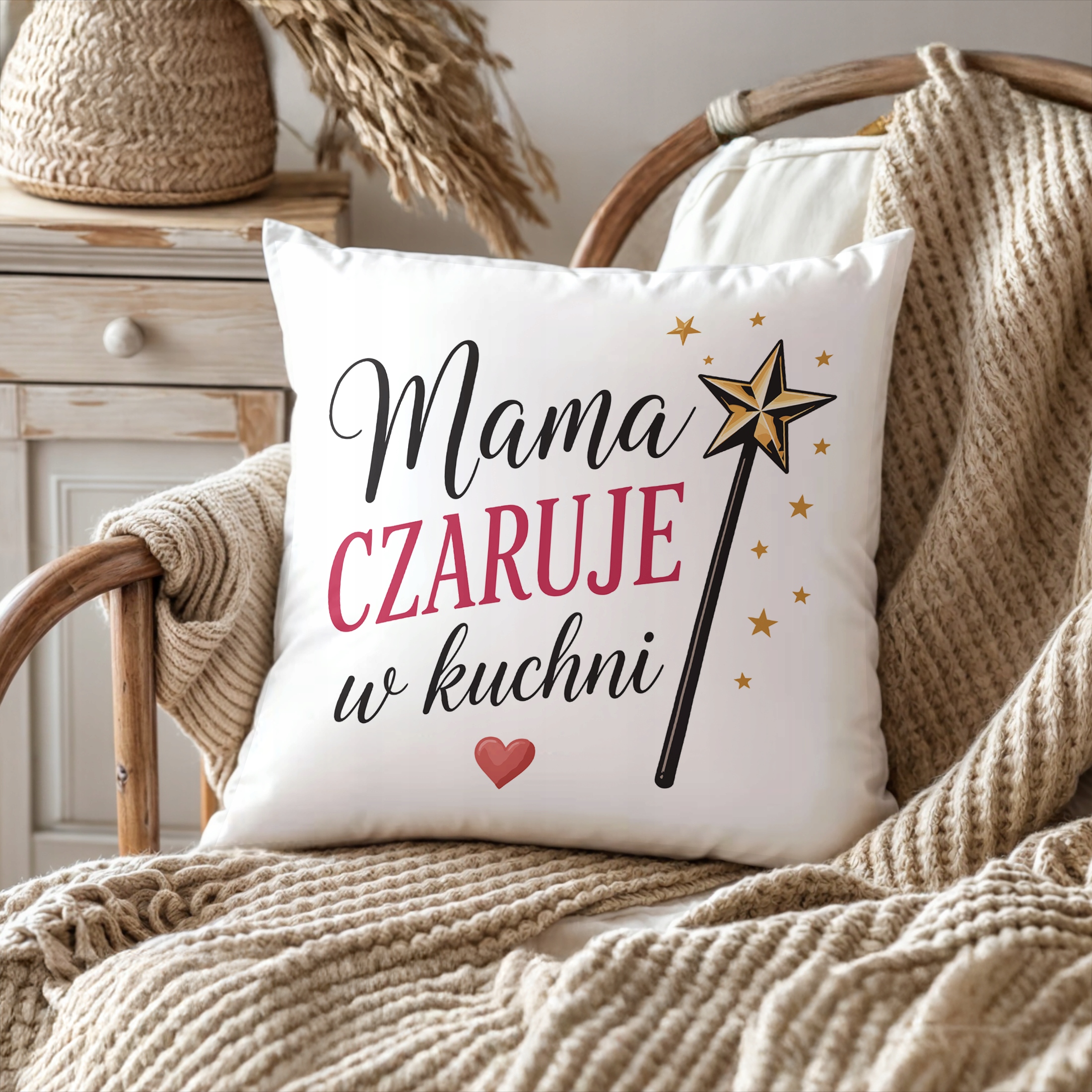 Poduszka 38x38cm prezent dla mamy na Dzień Matki upominek dla mamusi