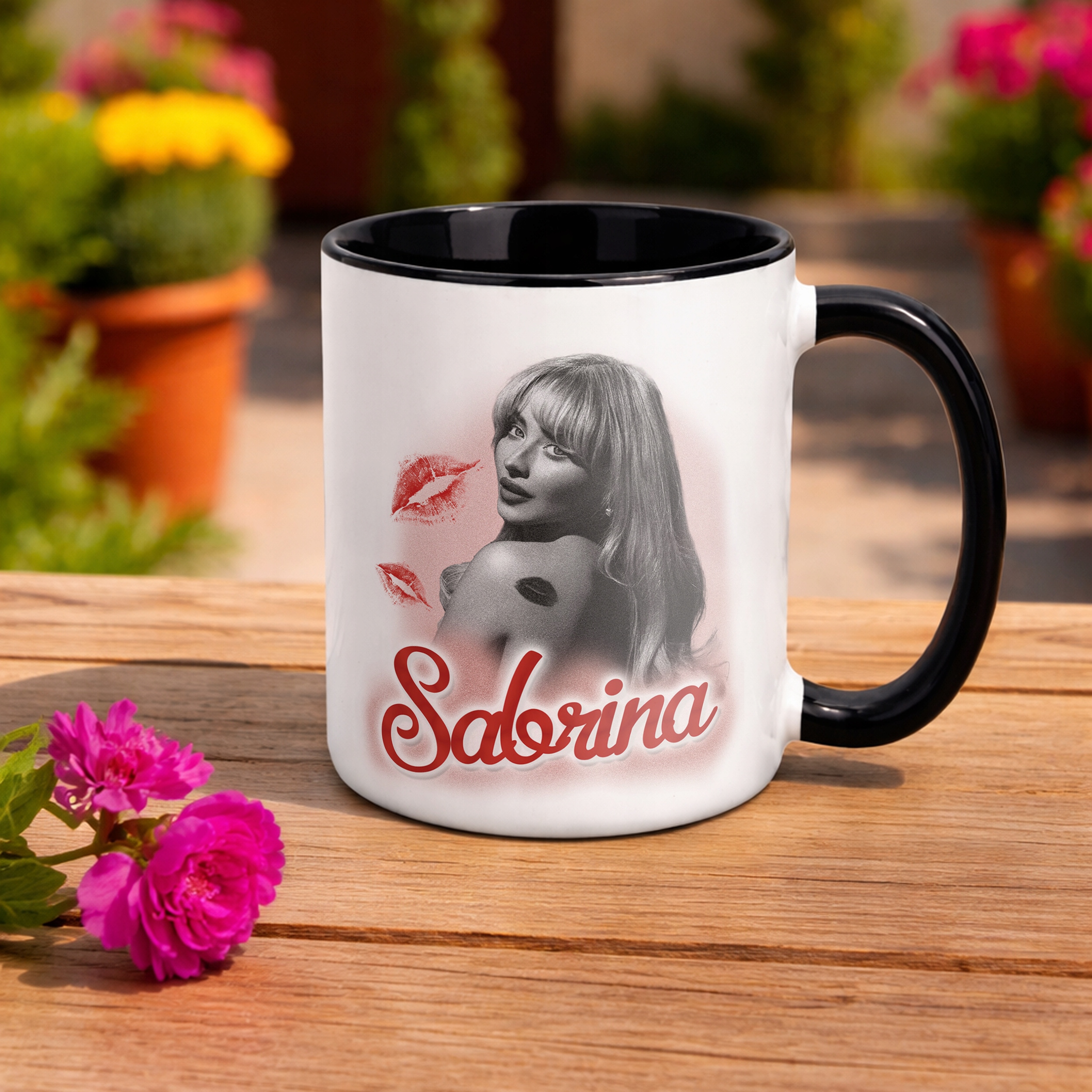 Kubek Czarny Sabrina Carpenter Dla Fanów Prezent Upominek