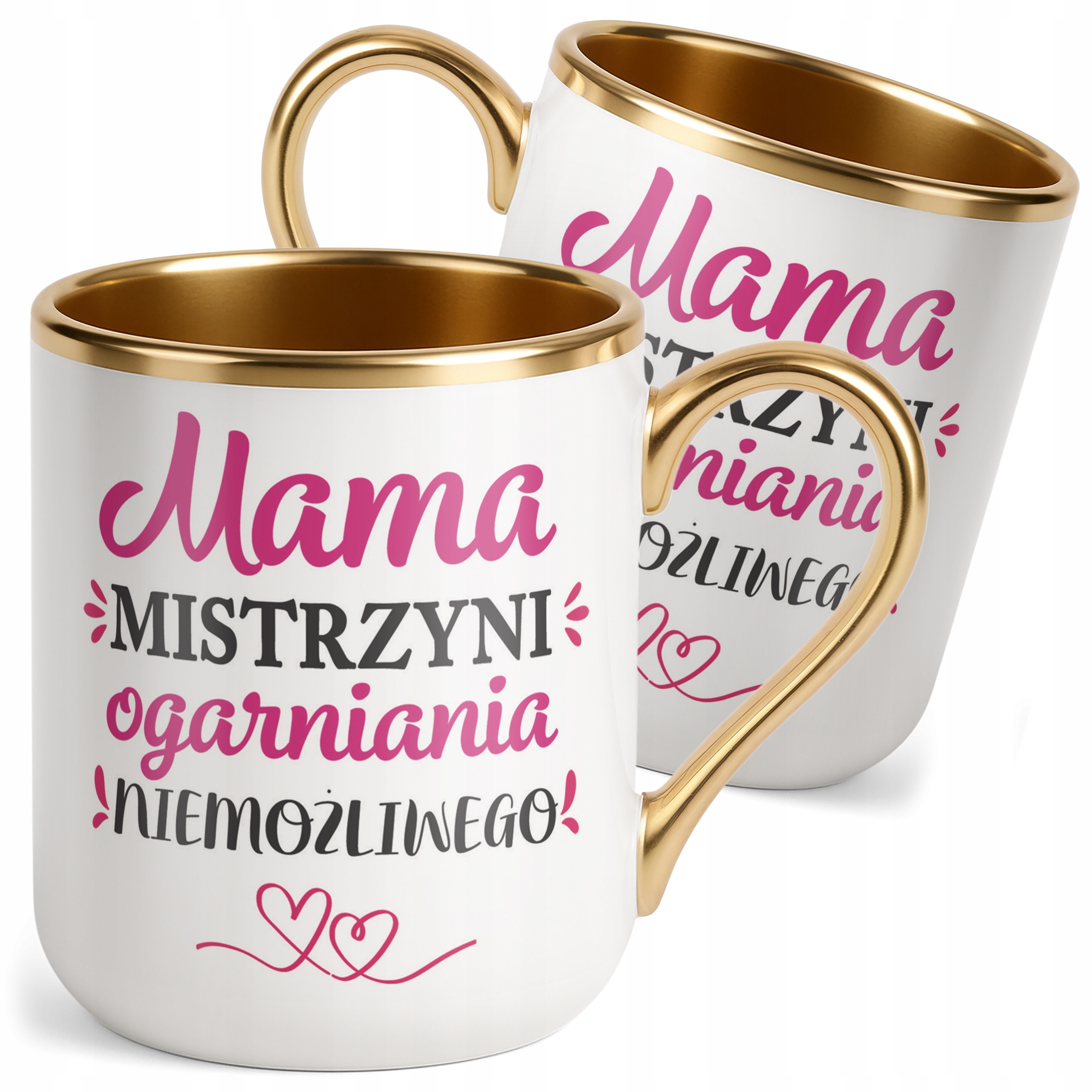 Kubek Premium Złoty Dzień Matki Dla Mamy Prezent Mama Mistrzyni Ogarniania