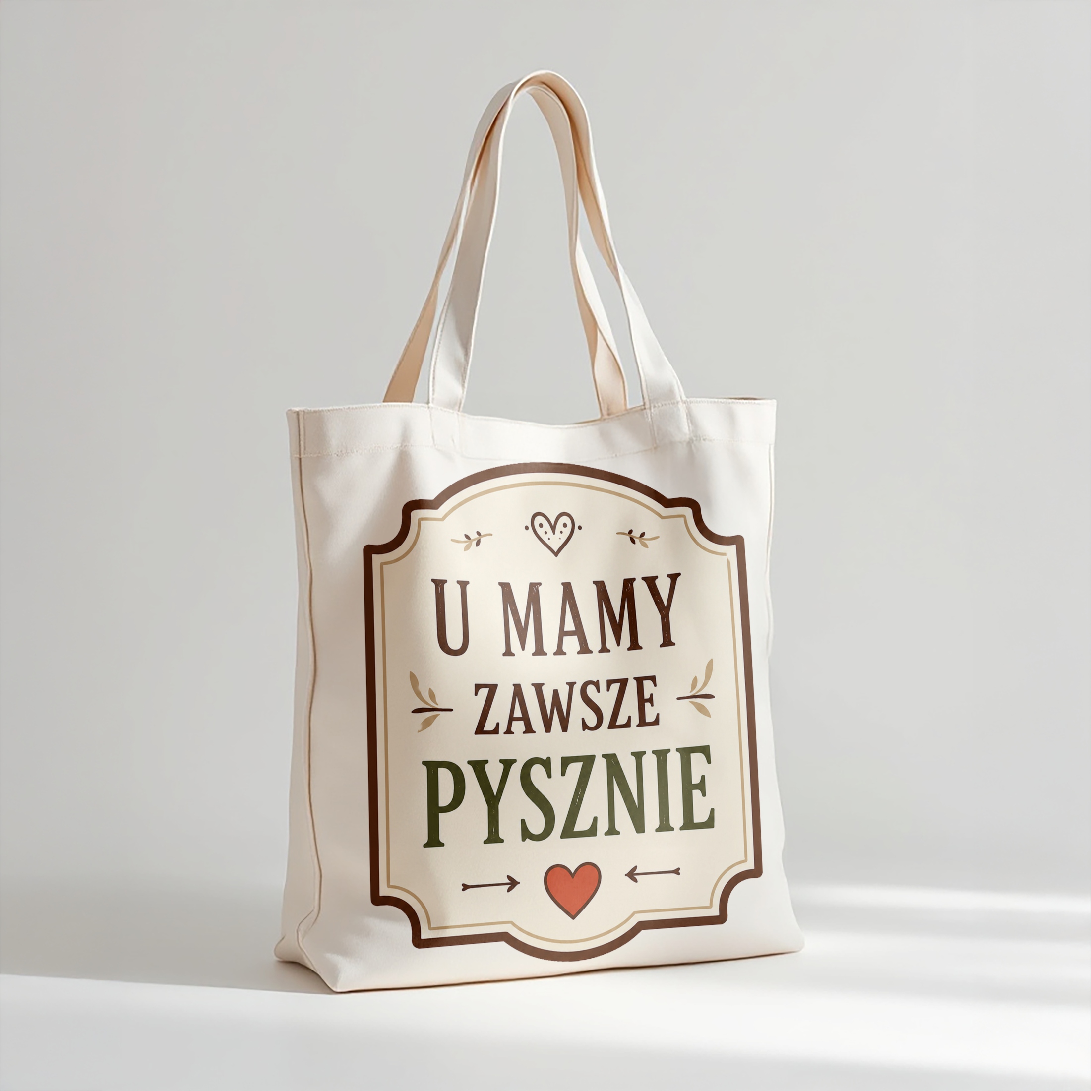 Torba bawełniana premium prezent dla mamy na Dzień Matki uroczy upominek