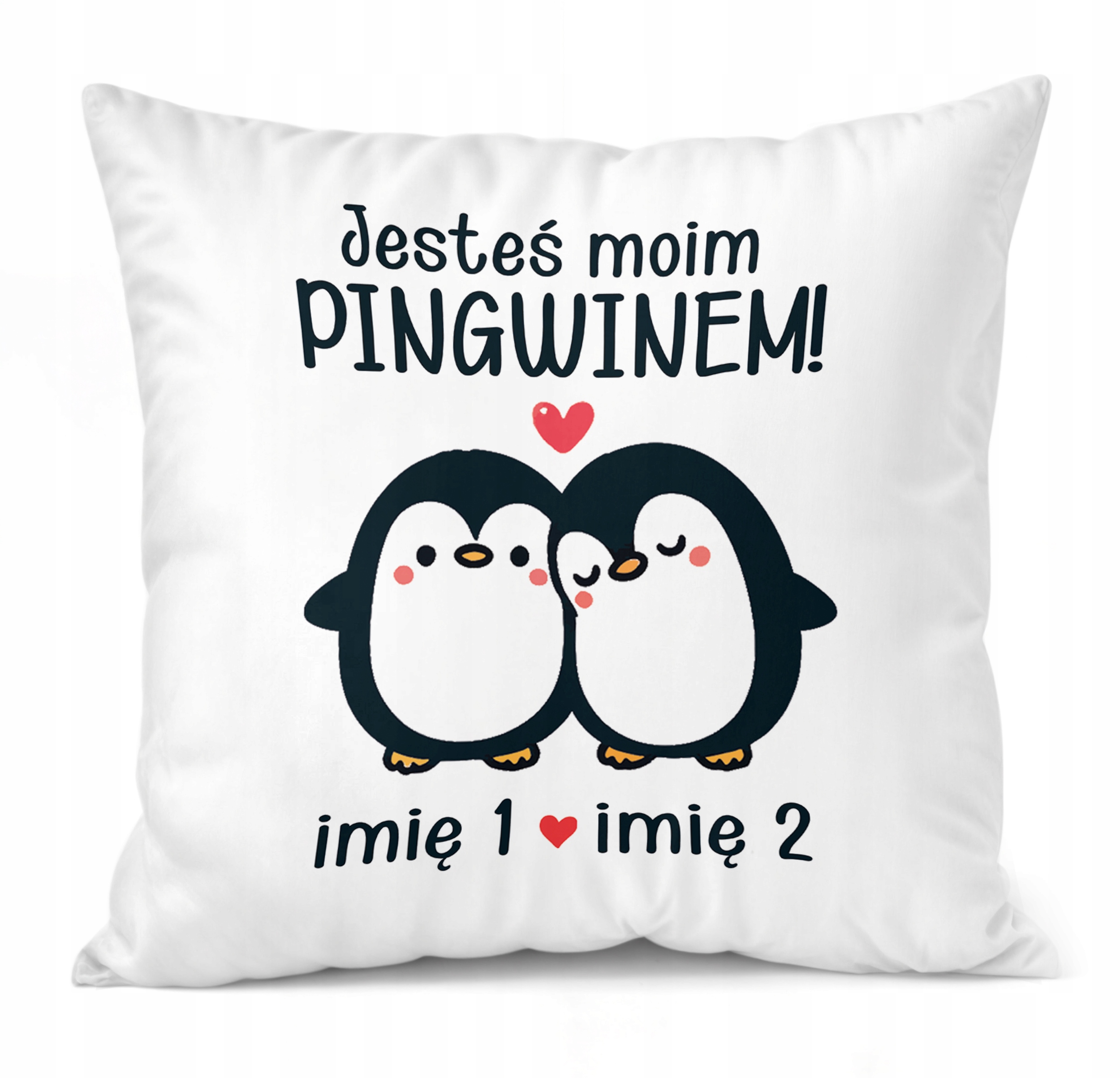 Zestaw Kubek + Poduszka 38×38 cm Walentynki Z imionami Dla Pary Prezent