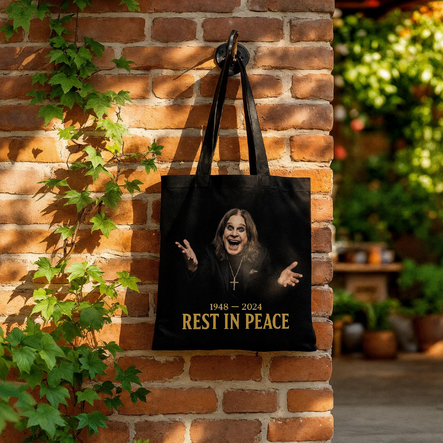 Torba bawełniana czarna na zakupy Ozzy Osbourne Black Sabbath