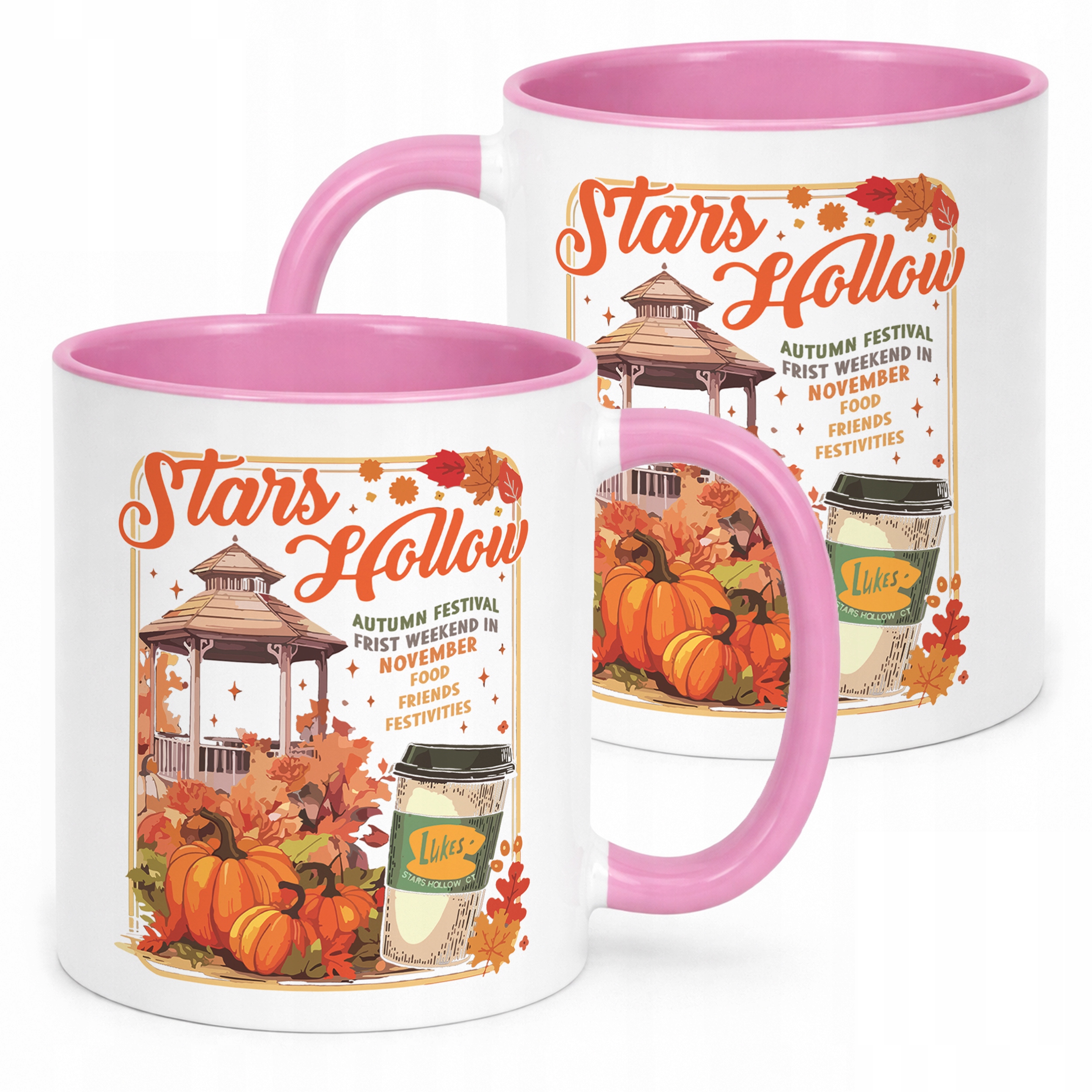 Kubek Różowy Gilmore Girls Dla Fanów Serialu Stars Hollow