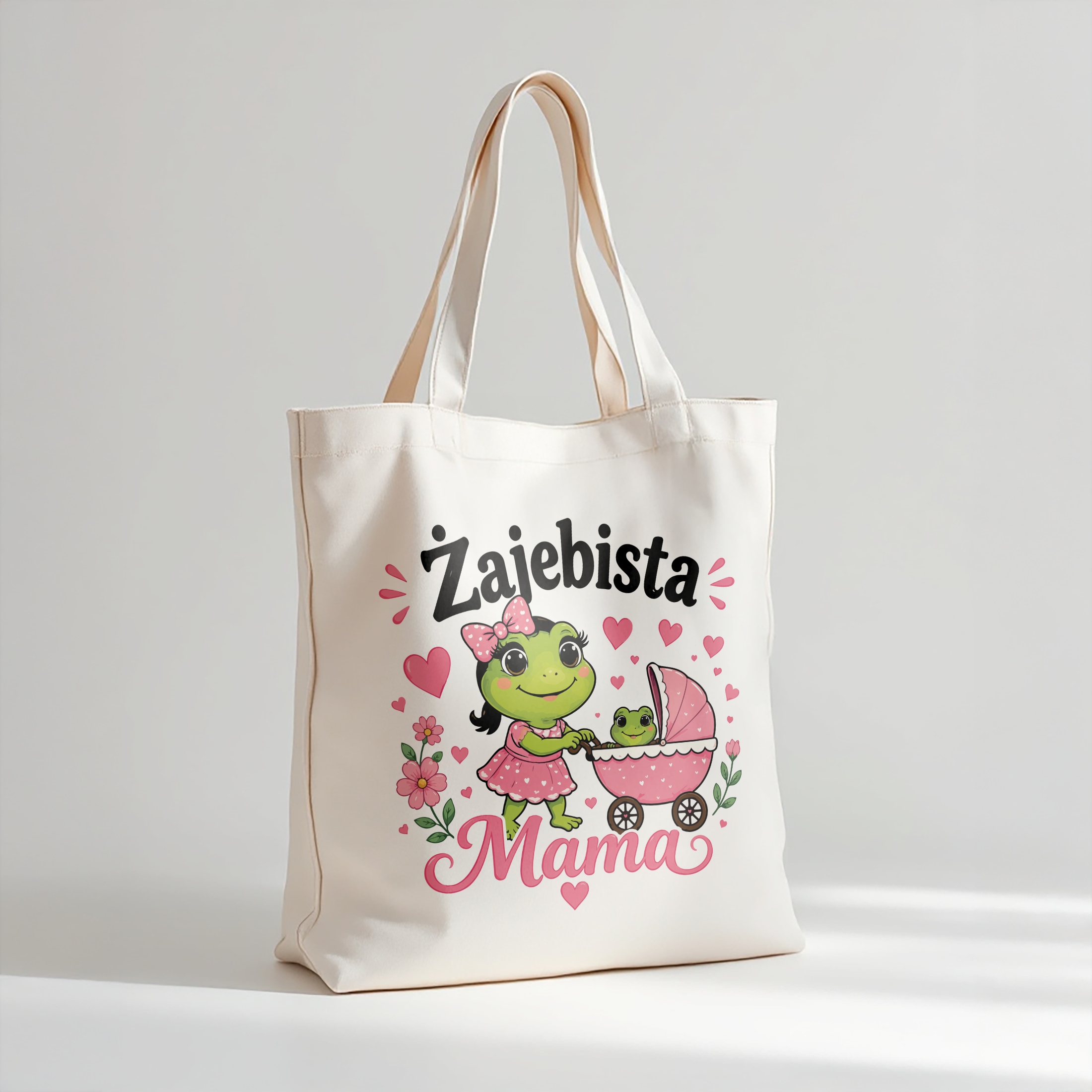 Prezent na Dzień Matki torba bawełniana premium dla mamy idealny prezent