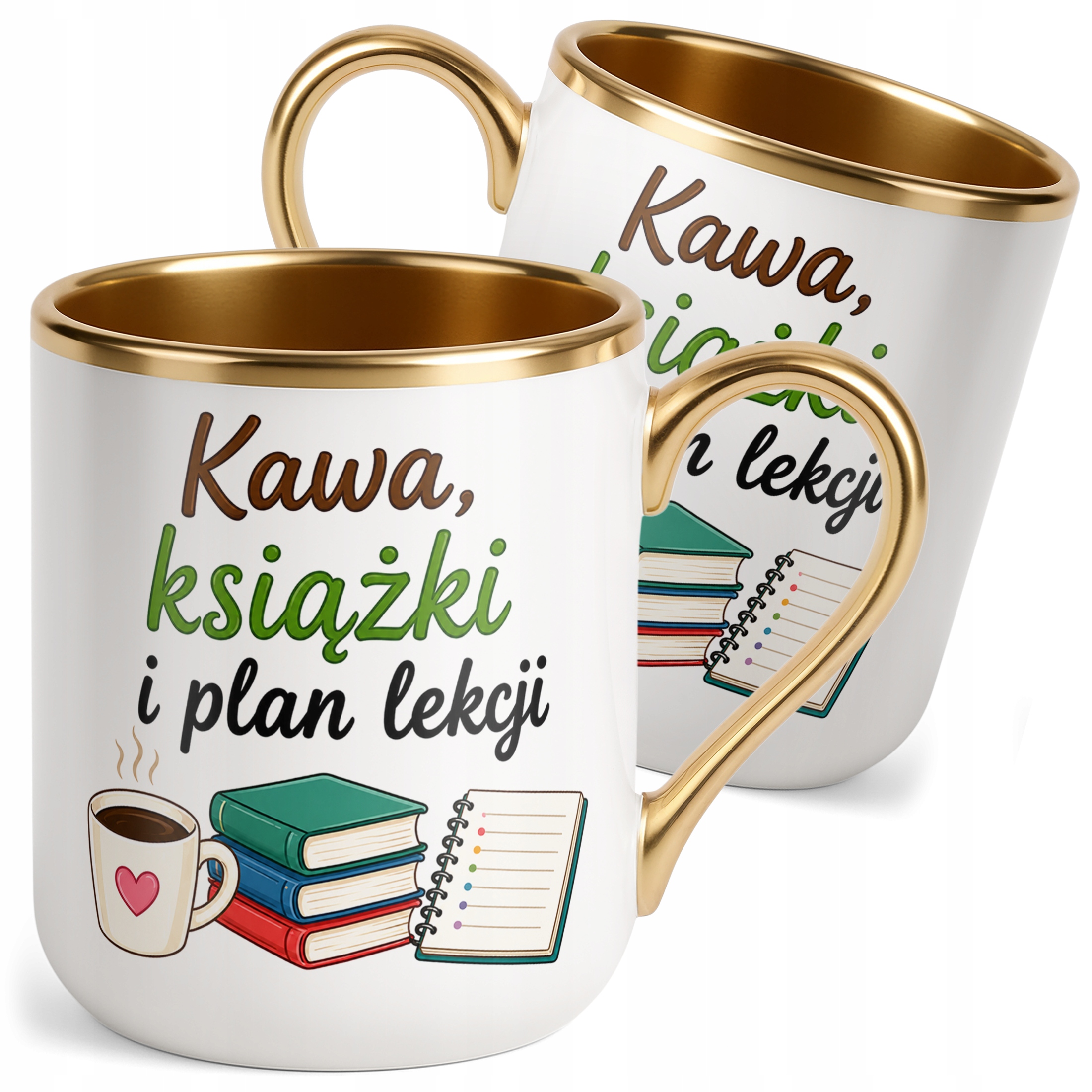 Kubek Premium Złoty Dzień Nauczyciela Prezent Upominek Szkoła