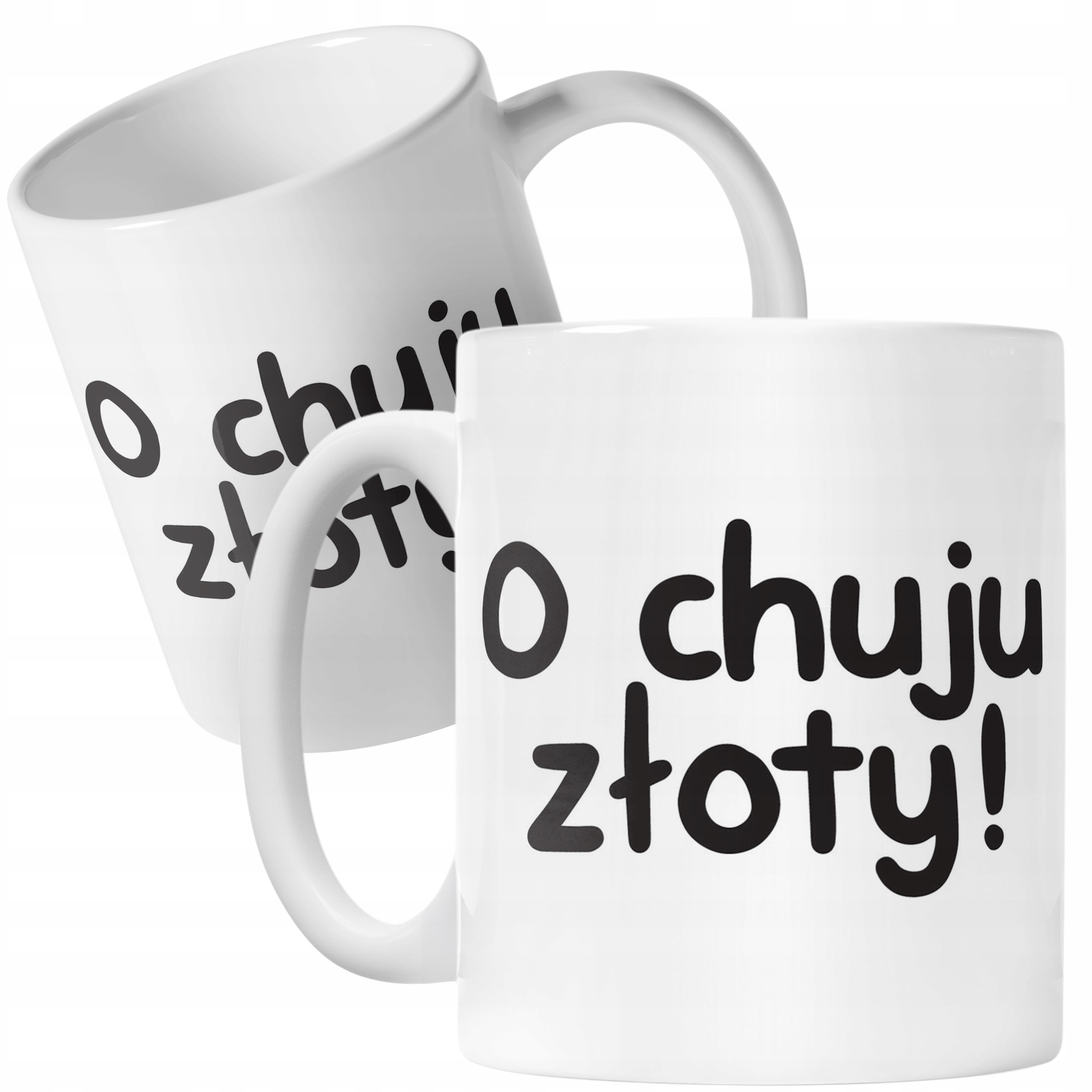 Kubek ceramiczny O Ch**u Złoty Śmieszny Zabawny Prezent
