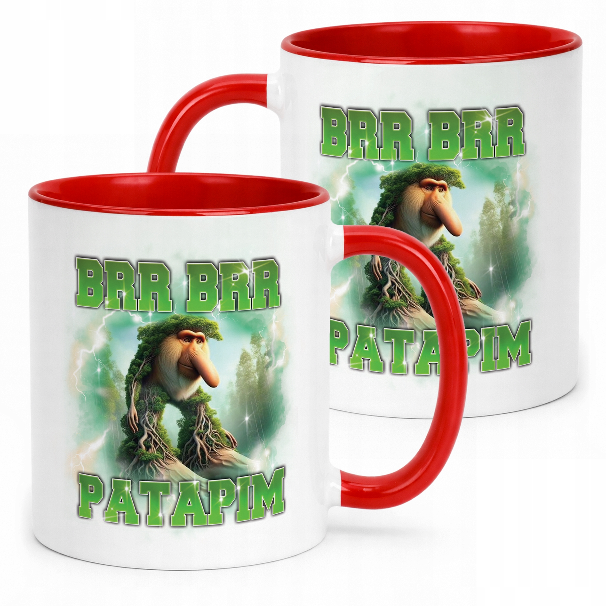 Kubek ceramiczny BRAINROT Brr Brr Patapim Memy Zabawny TikTok Viral