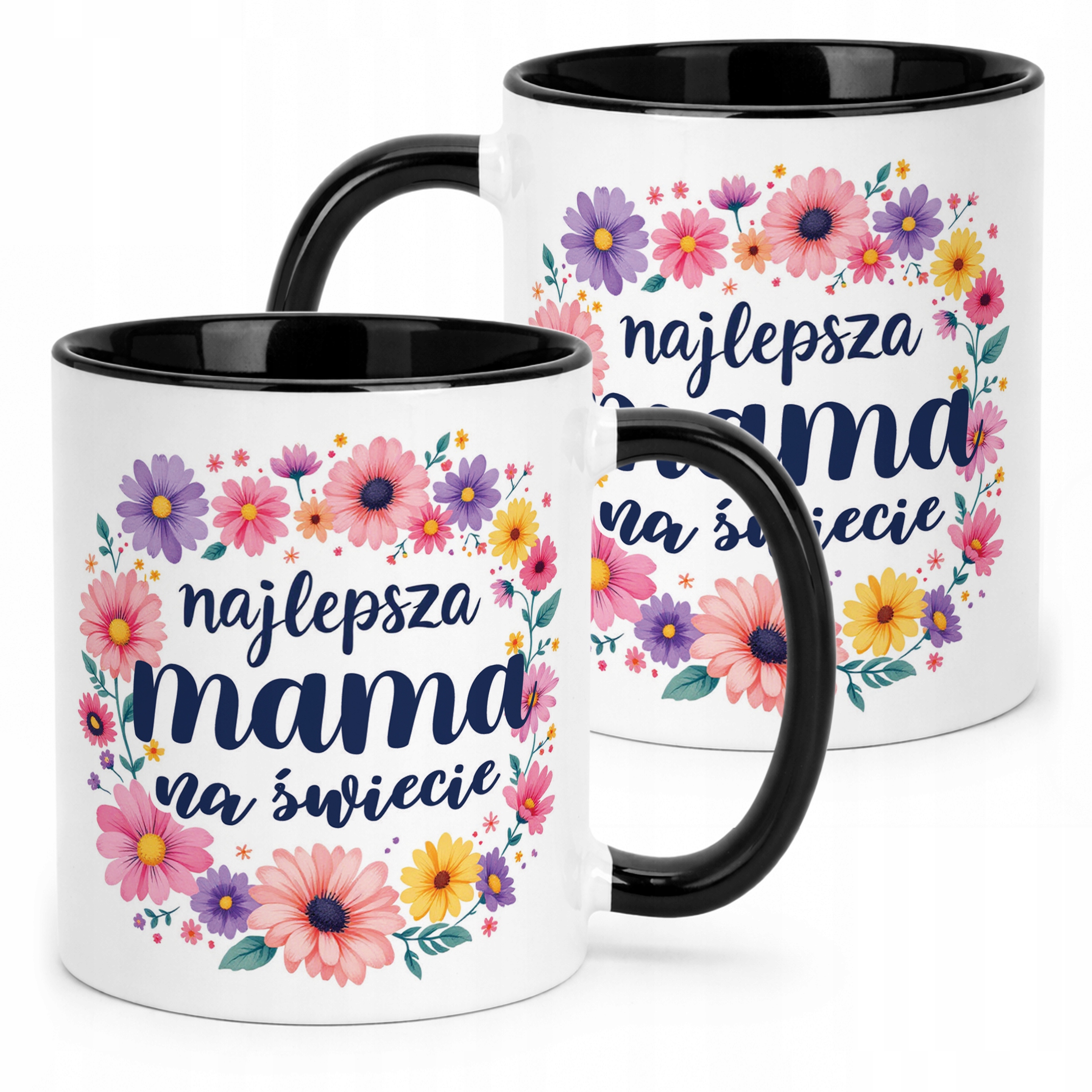 Kubek Czarny Dzień Matki Dla Mamy Prezent Najlepsza Mama na Świecie