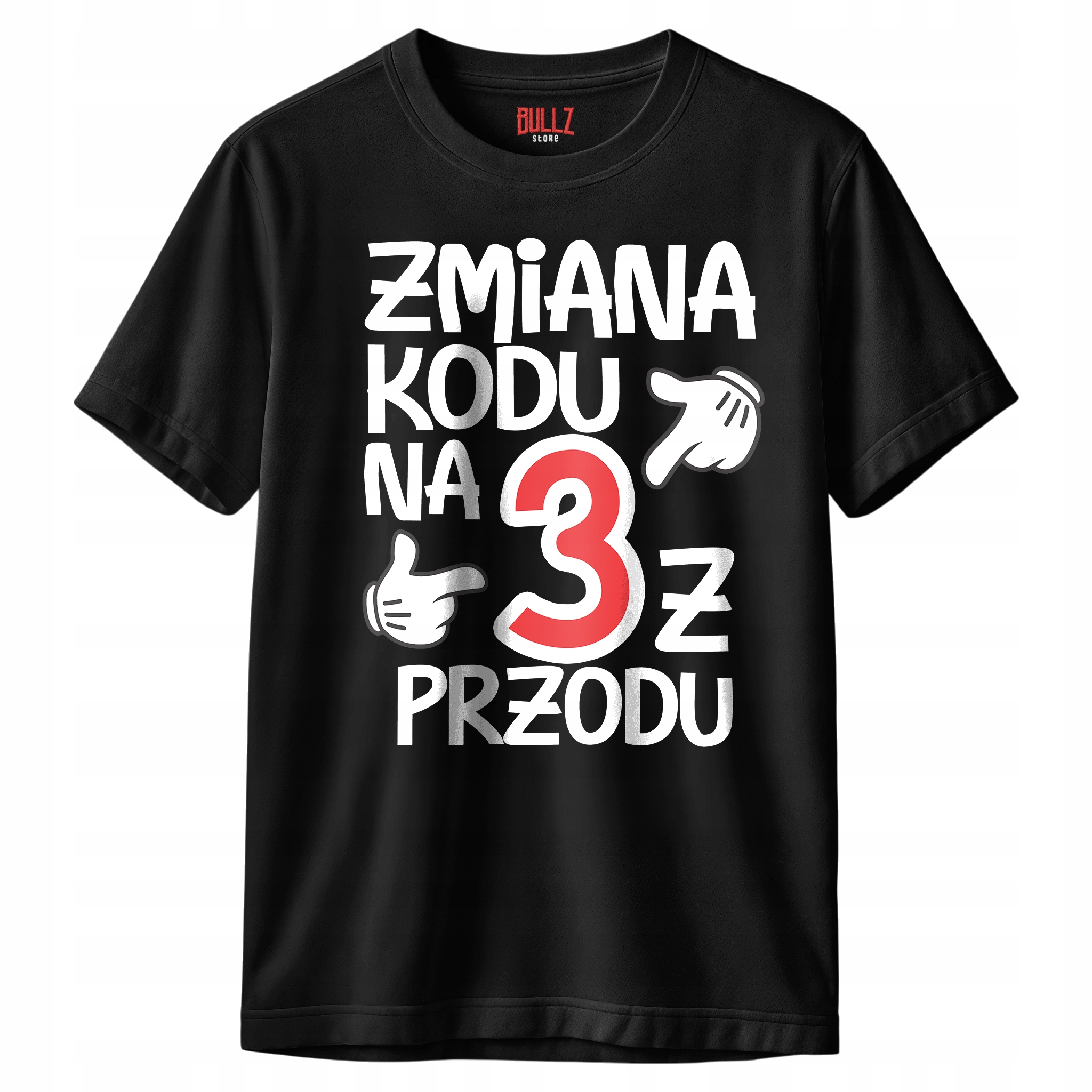 Koszulka czarna męska Zmiana Kodu 30 Urodziny Prezent