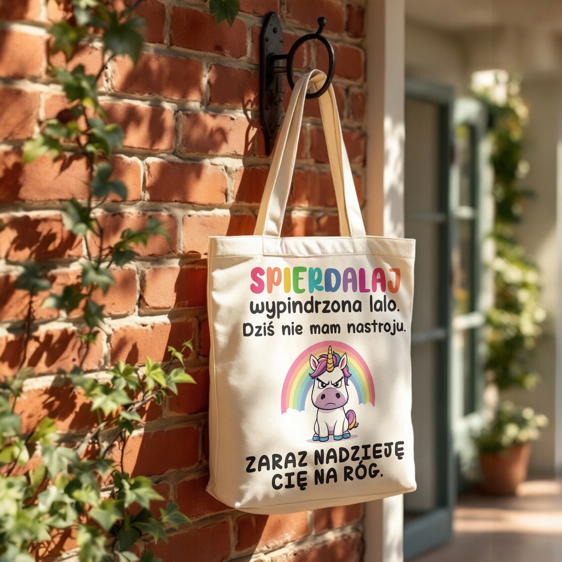 Torba bawełniana premium Spie***laj Wypindrzona Lalo Zabawny Prezent