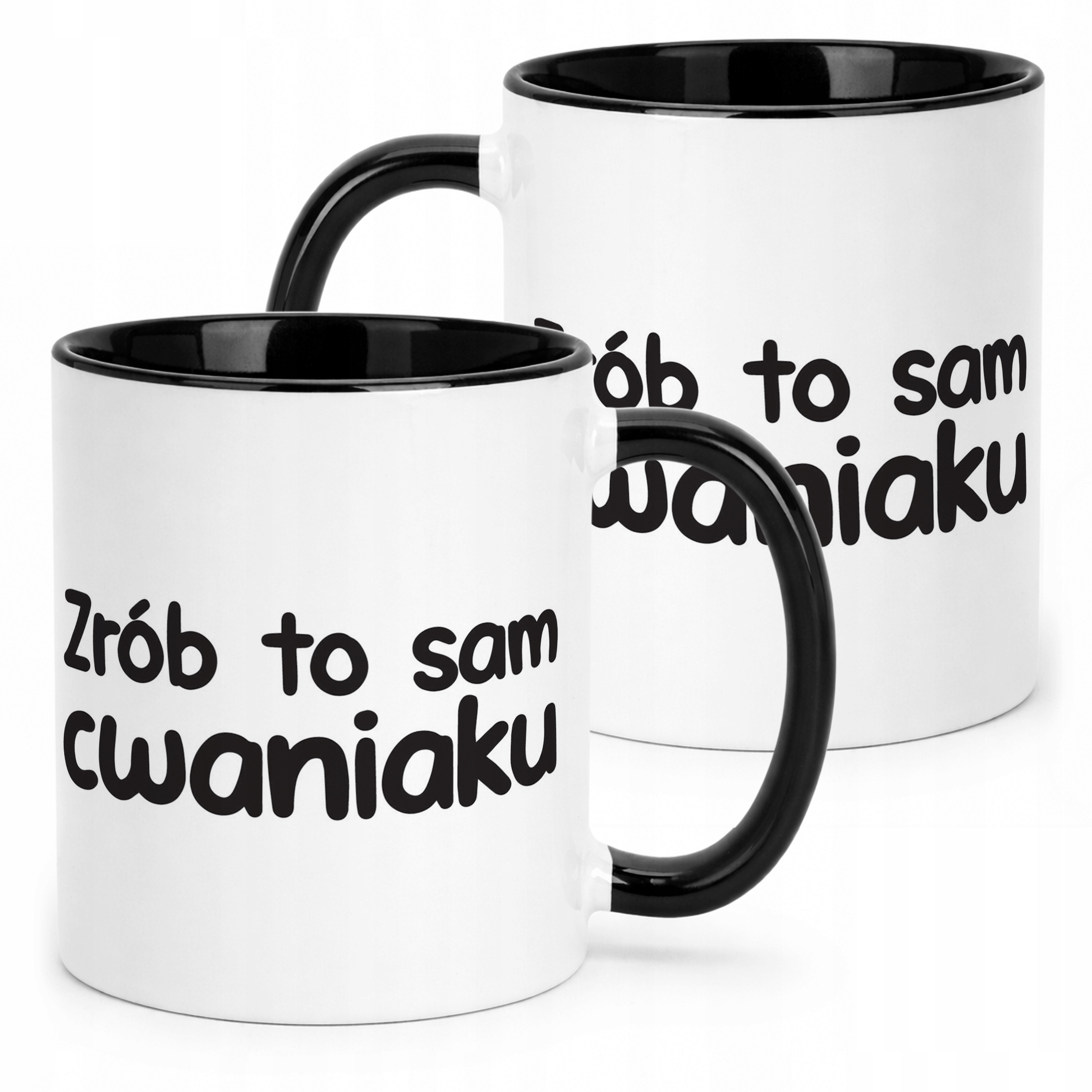 Kubek Czarny Zrób To Sam Cwaniaku Śmieszny Zabawny Prezent