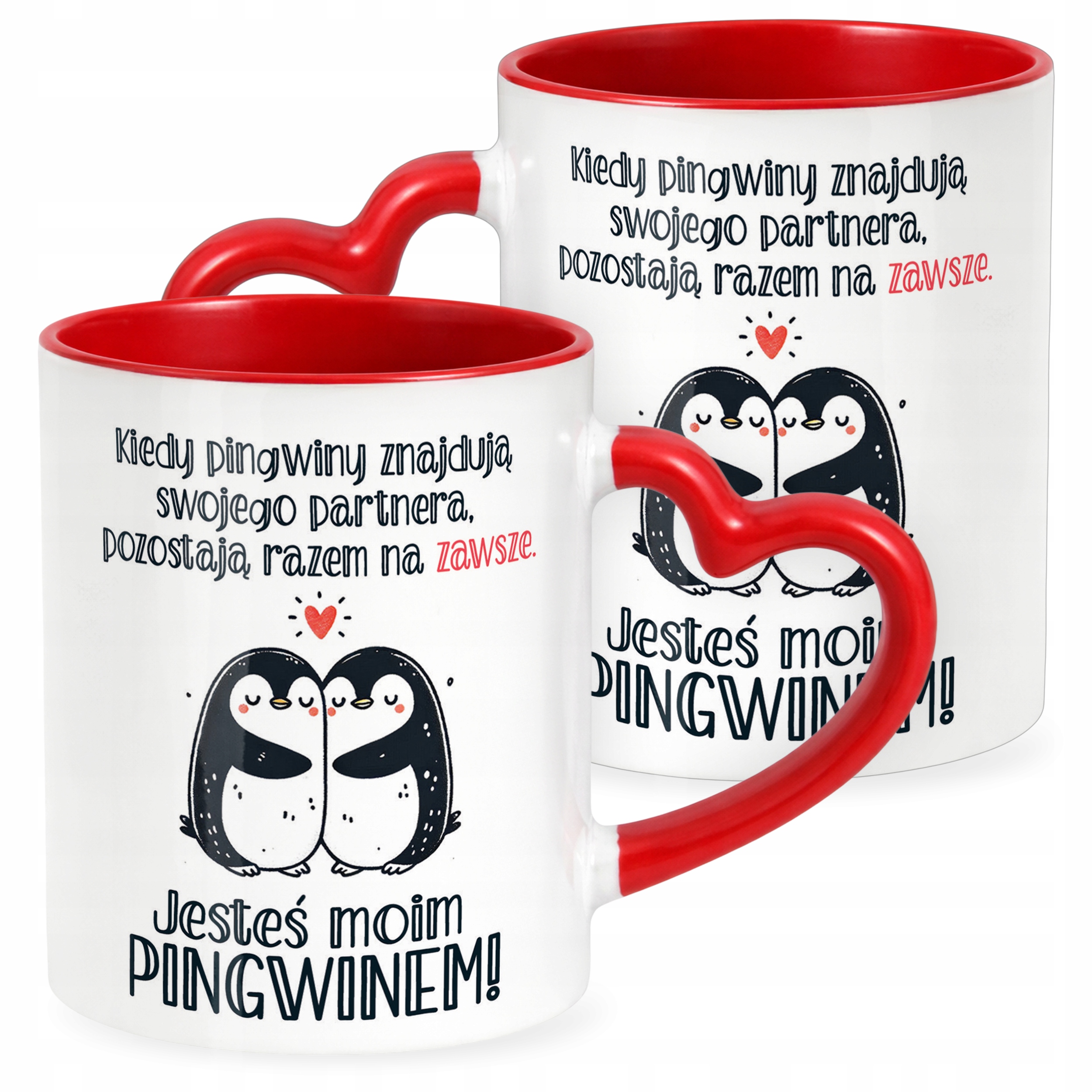 Kubek Walentynkowy Serce Walentynki Prezent Upominek Dla Drugiej Połowy
