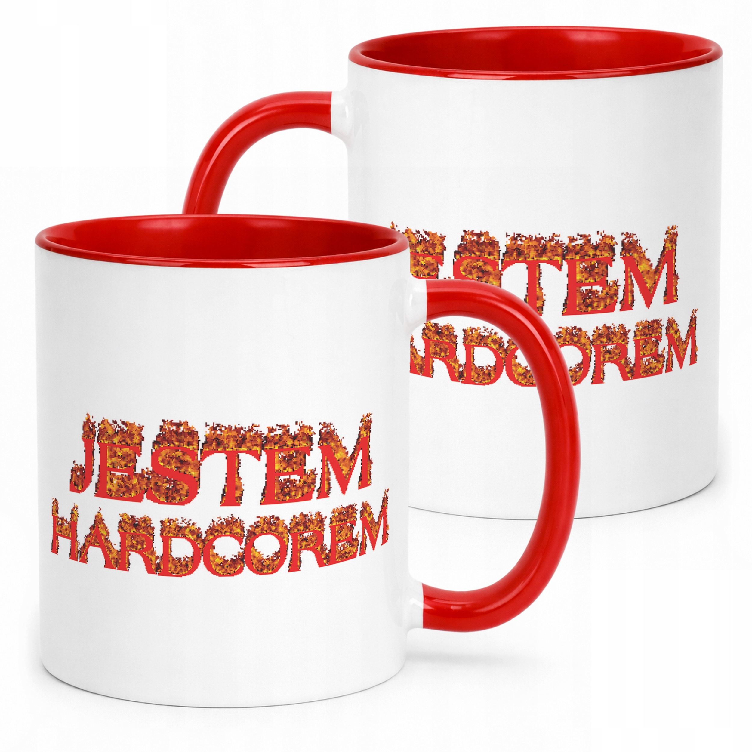 Kubek ceramiczny Jestem Hardcorem Memy Zabawne Prezent