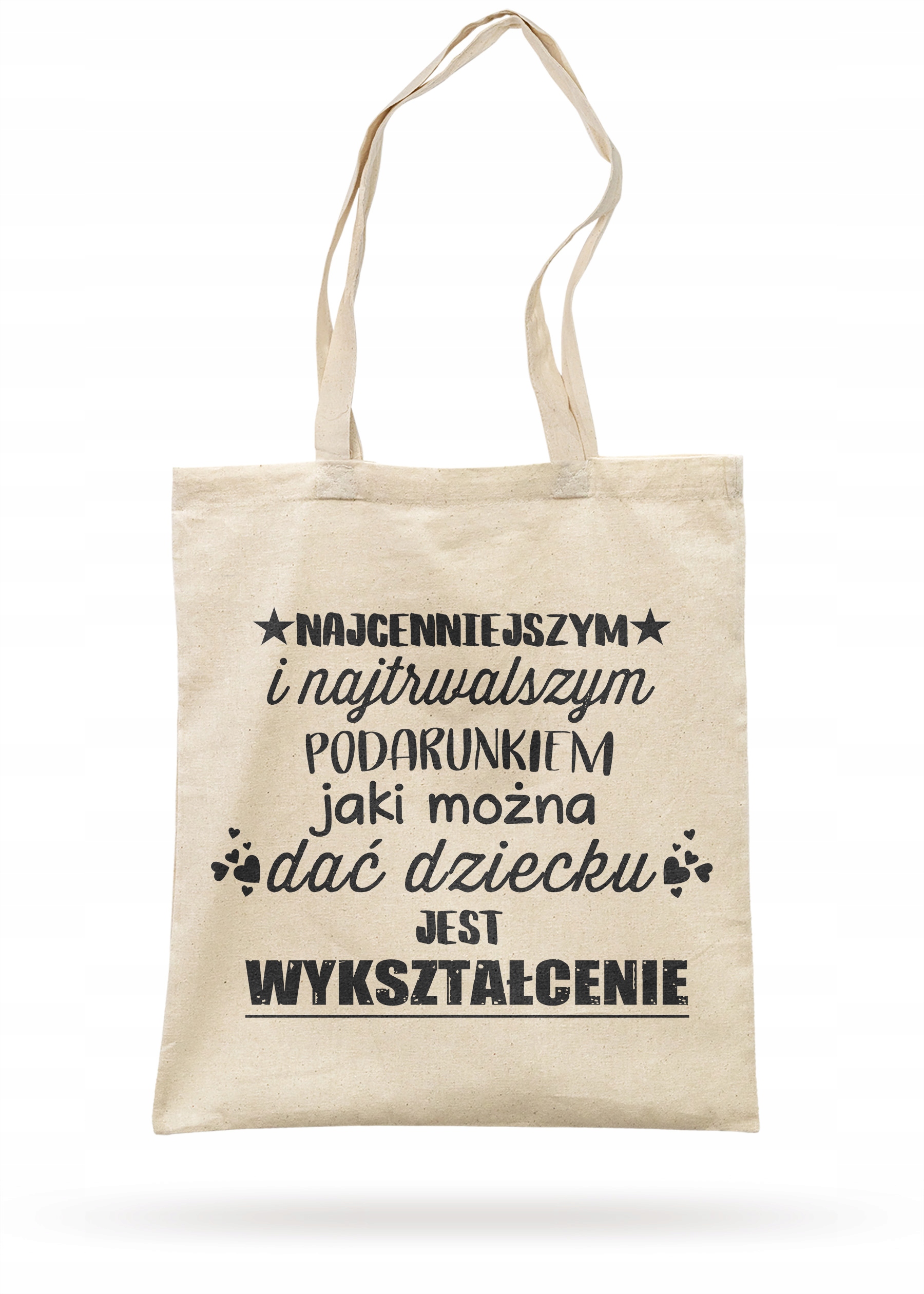 Torba bawełniana z dnem Dzień Nauczyciela Dla Nauczyciela Nauczycielki