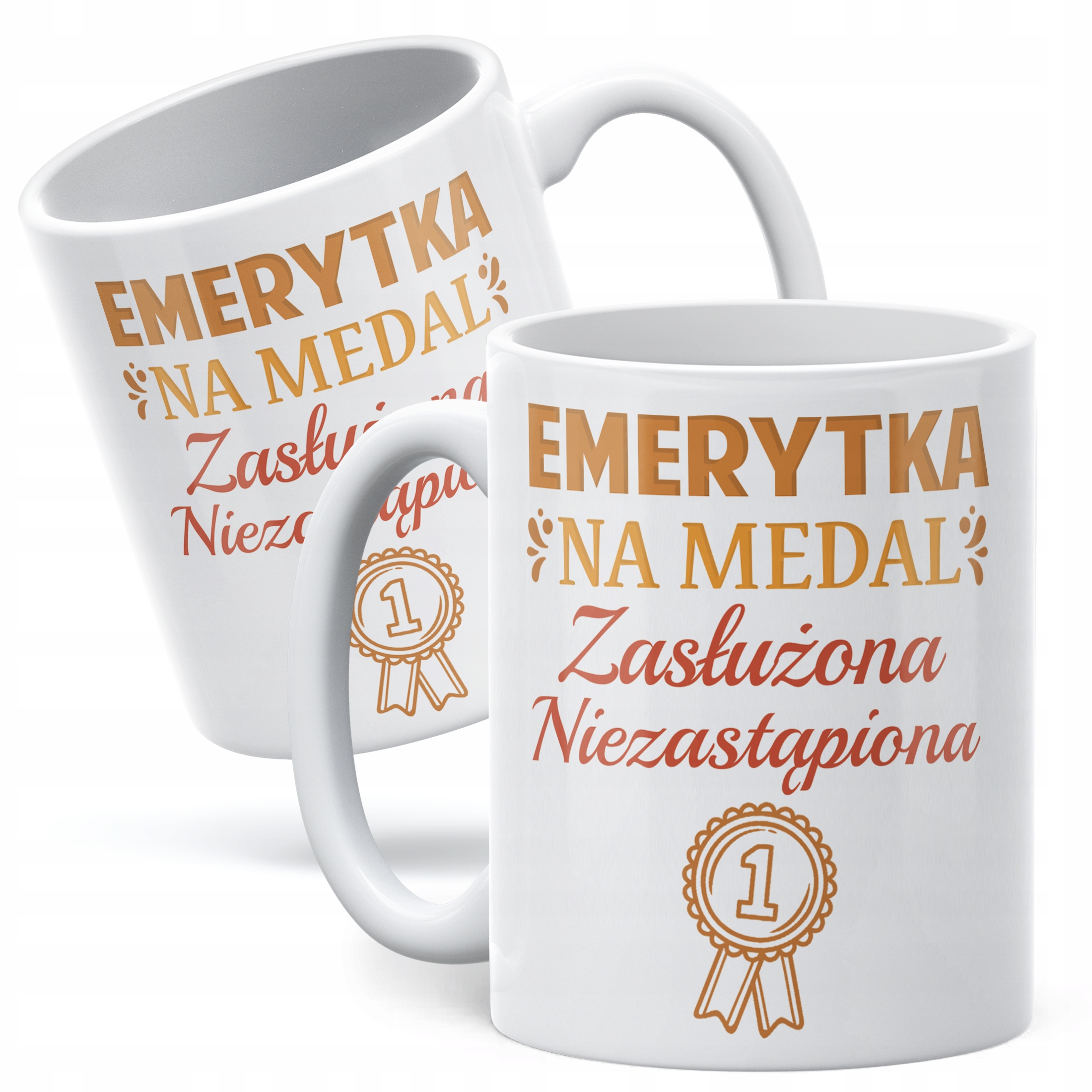 Kubek ceramiczny z okazji Emerytury Dla Emerytki Prezent Upominek