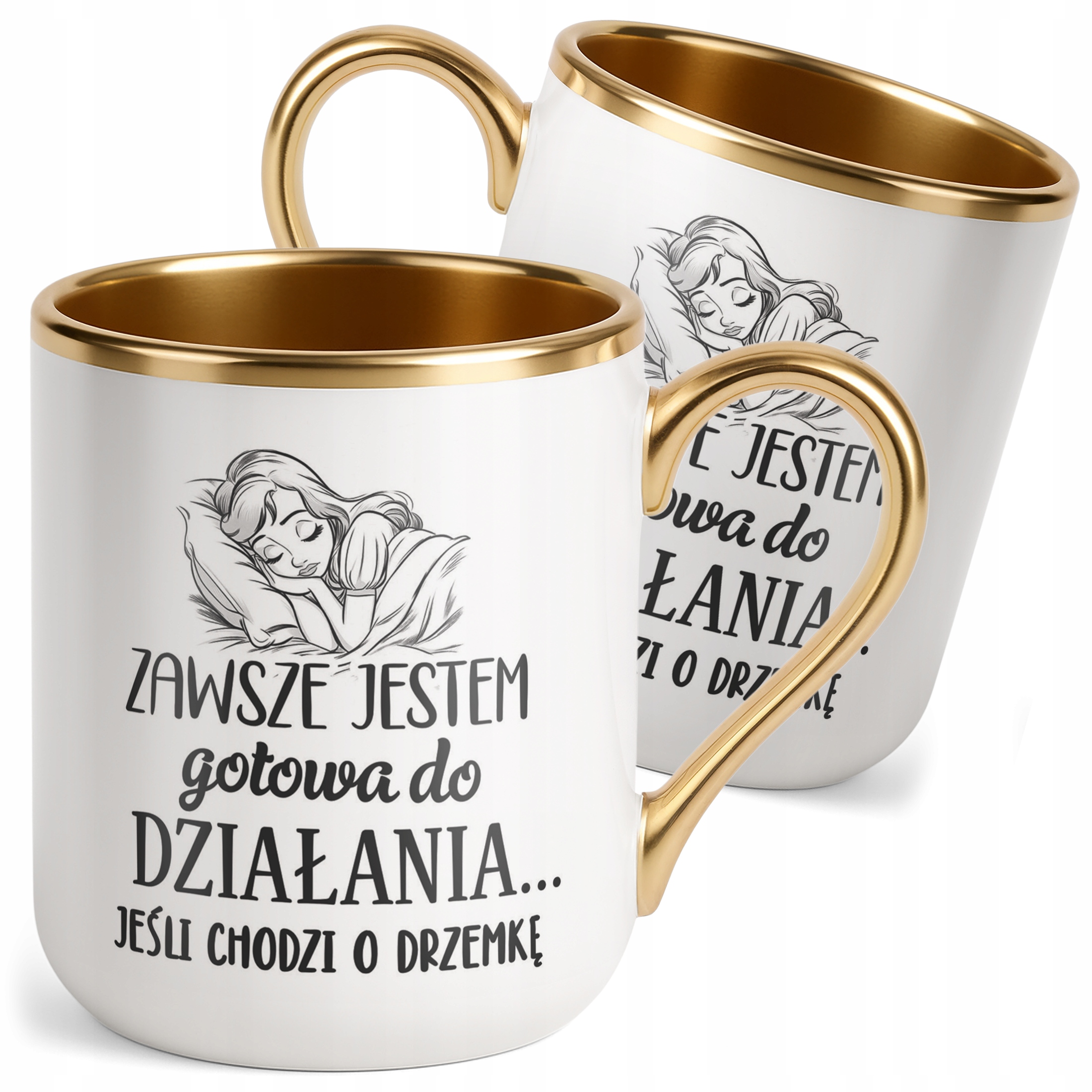 Kubek Premium Złoty Dzień Kobiet Zabawny Prezent Upominek Dla Kobiety