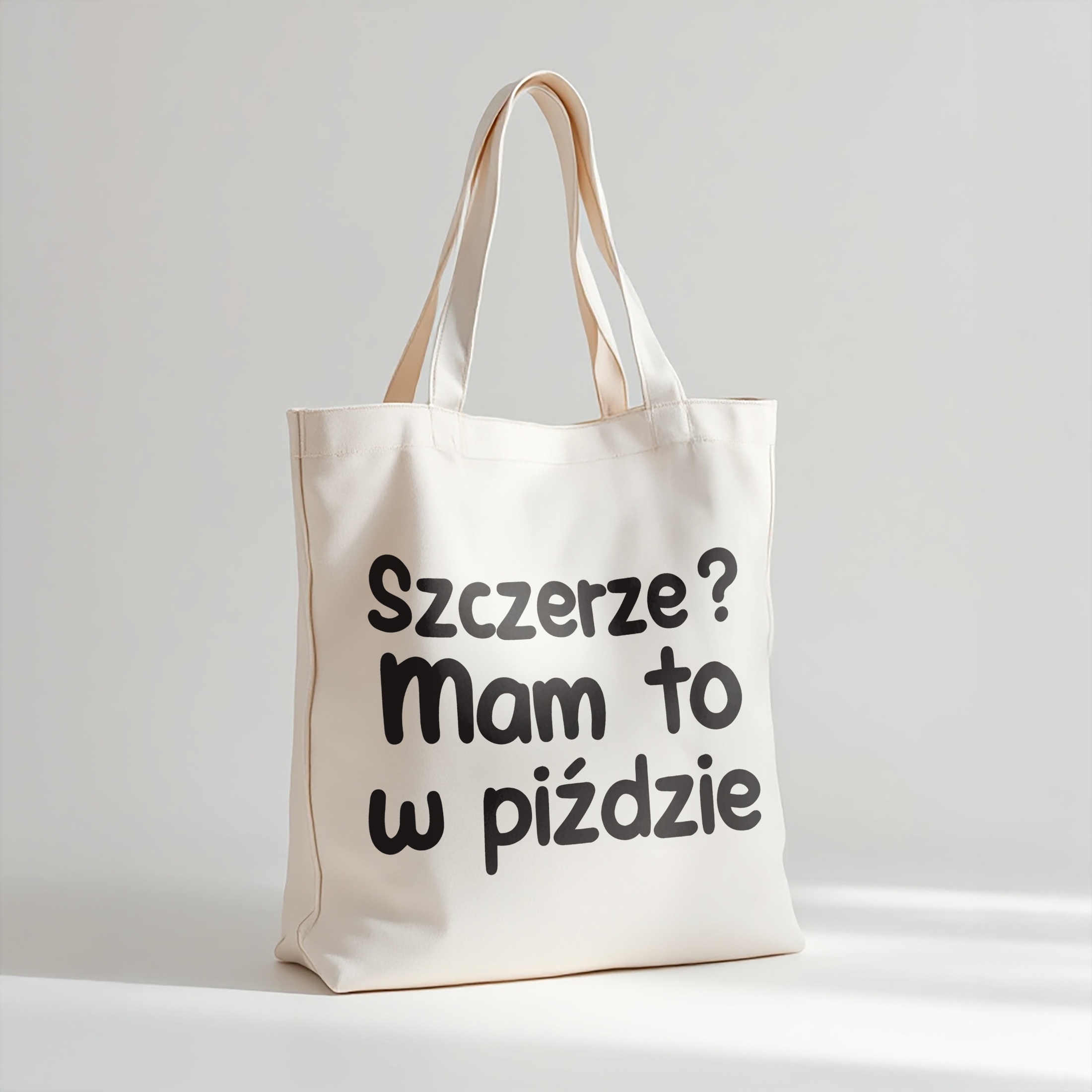 Torba bawełniana premium Szczerze Mam To Zabawny Prezent