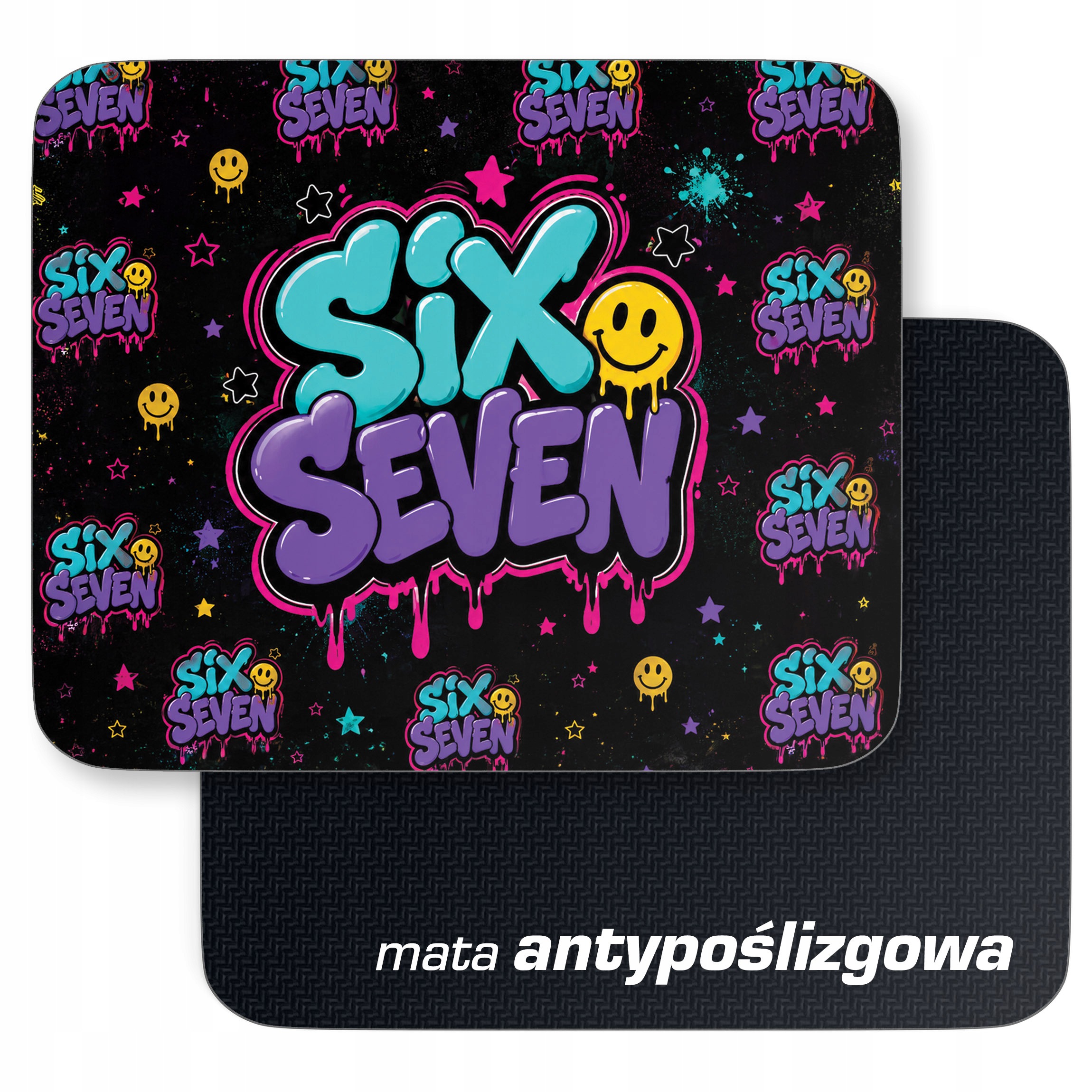 Podkładka pod mysz z nadrukiem 67 Six Seven dla graczy