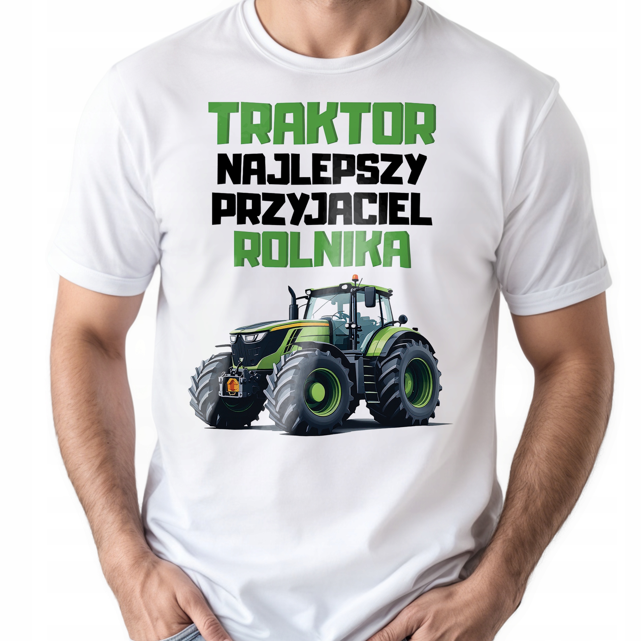 Koszulka biała męska Dla Rolnika Zabawny Prezent Upominek r. 3XL