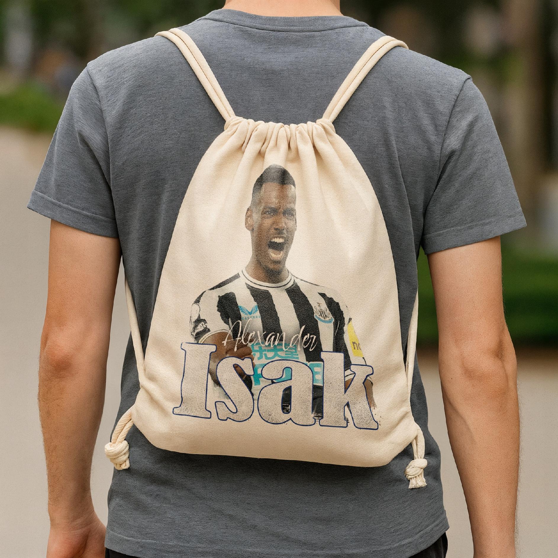 Plecak bawełniany Alexander Isak dla kibiców Newcastle