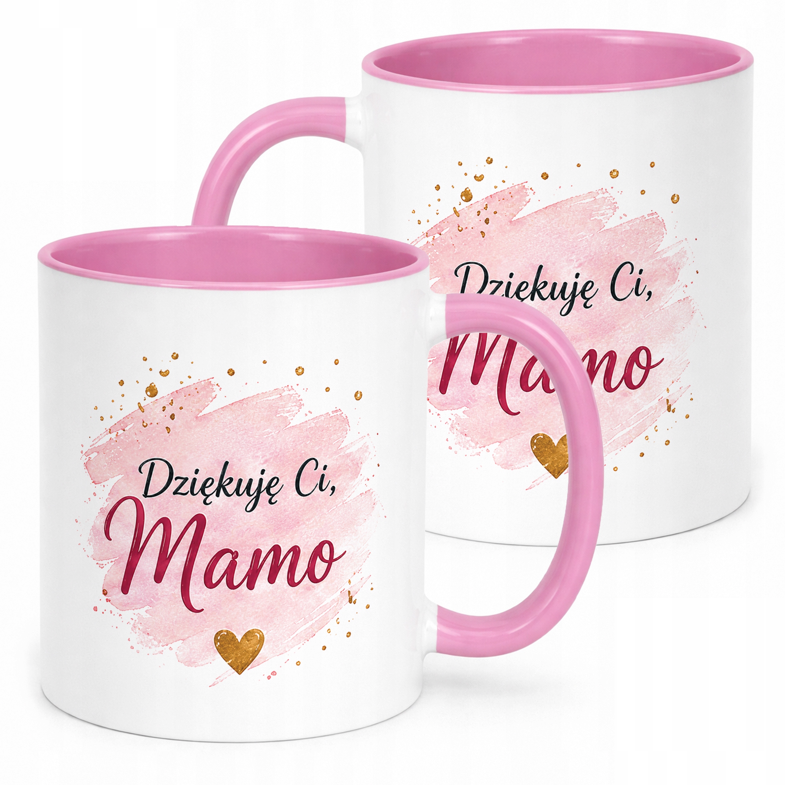 Prezent na Dzień Matki kubek różowy dla mamy uroczy upominek dla mamy